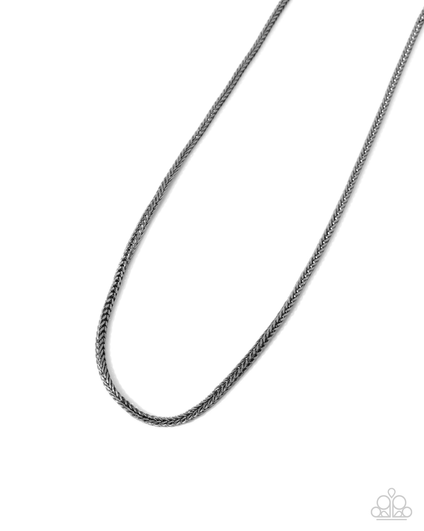 Breaking Away - Black Gunmetal Urban Chain Necklace - Paparazzi Accessories