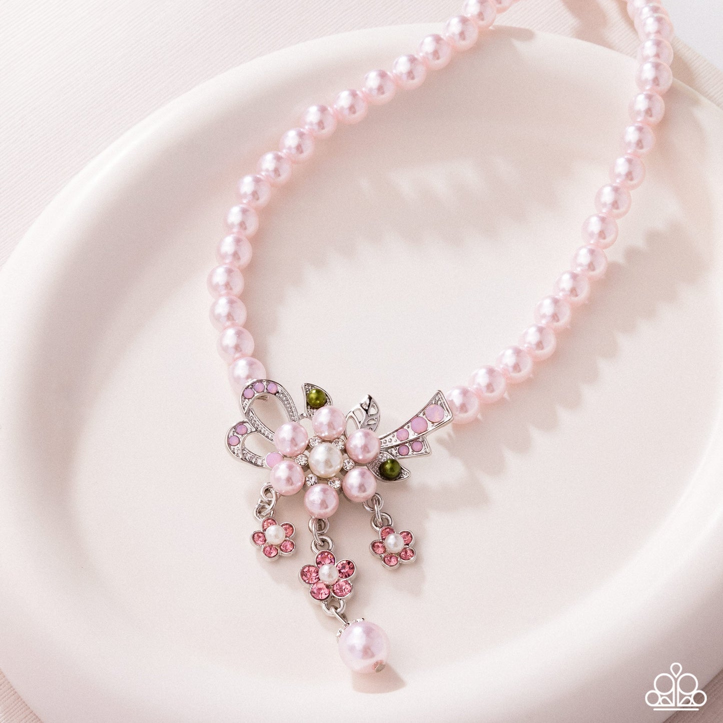 All Over TON - Pink Pearl Necklace - Paparazzi Accessories