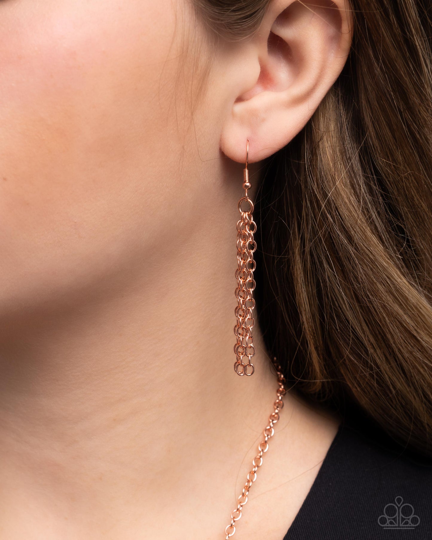 Skyward Shells - Copper Butterfly Necklace - Paparazzi Accessories