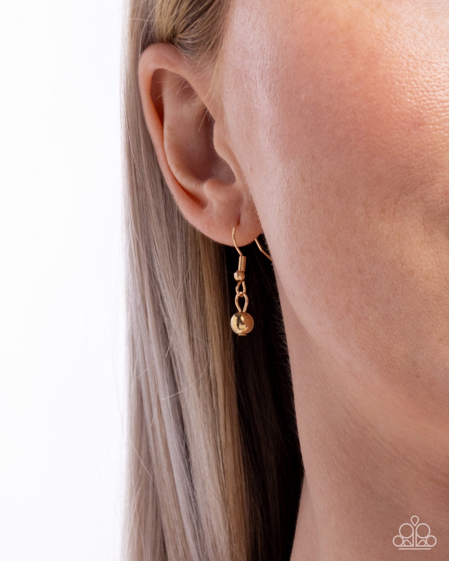 Hopeful Story - Gold HOPE & Blue Enamel Gold Bird Double Sided Necklace - Paparazzi Accessories