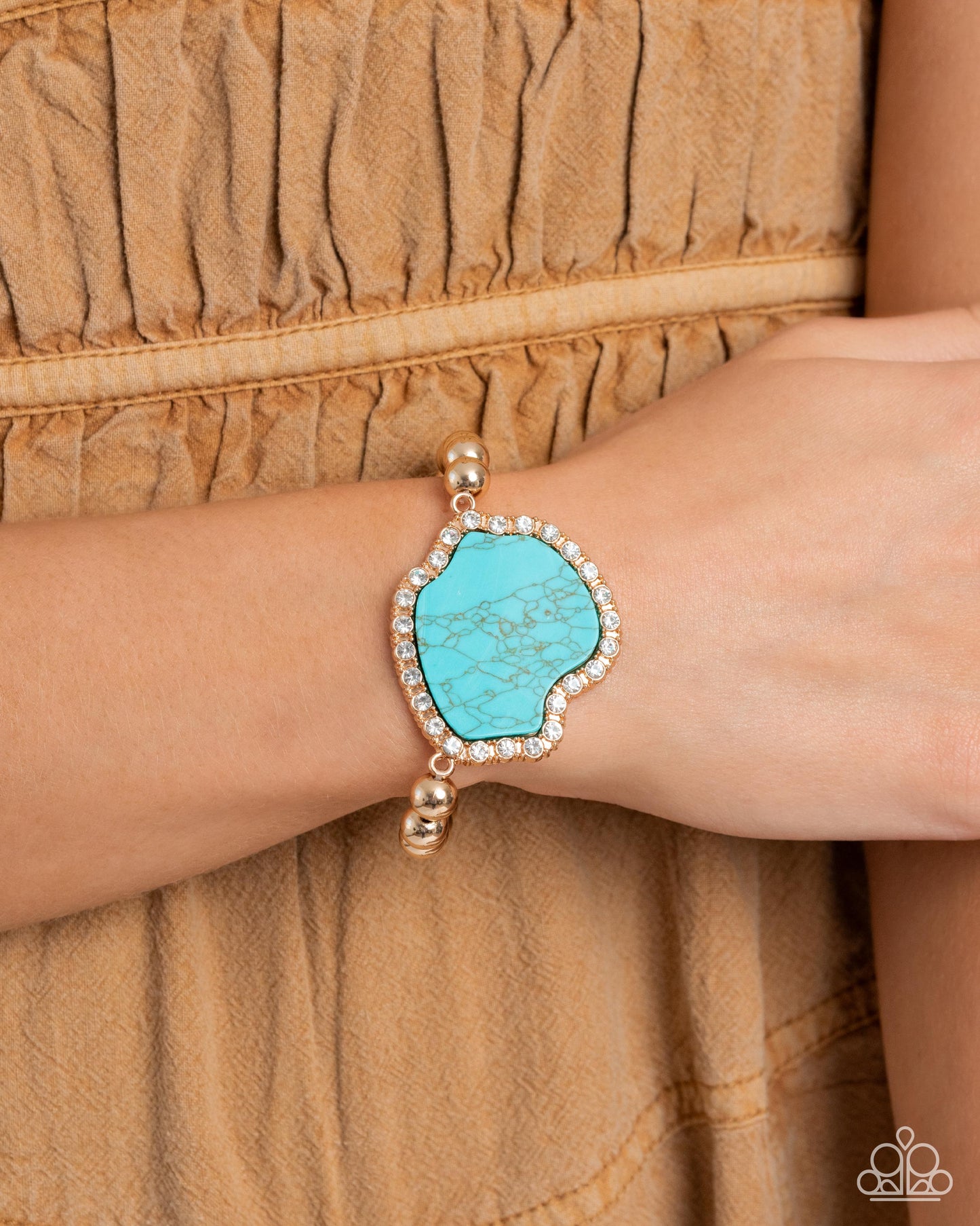 Complete Look - Gold "Digging Deep" Necklace & "Earthy Excavation" Bracelet - Paparazzi Accessories