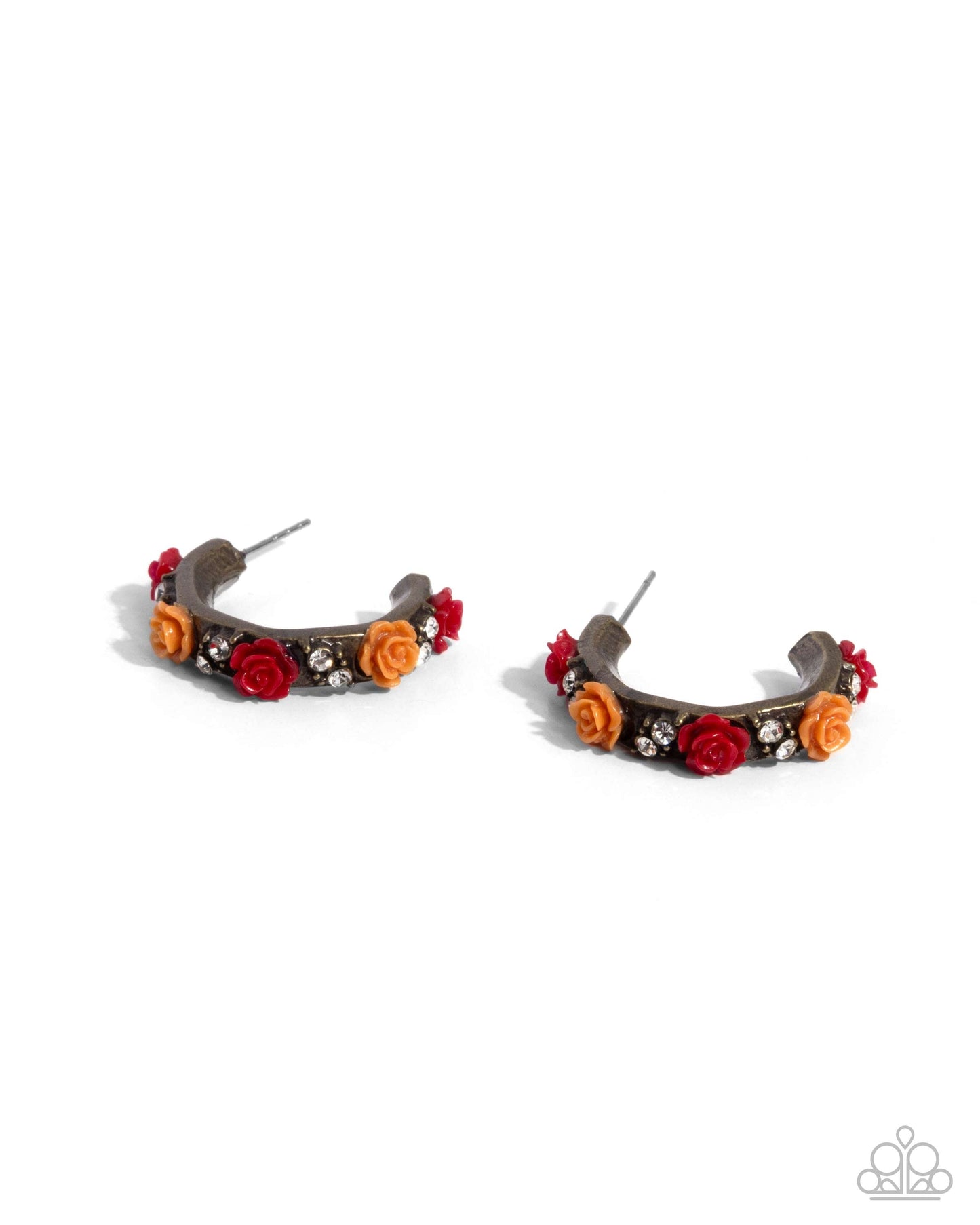 Complete Look - Acrylic Roses Brass Bracelet - Earrings - Paparazzi Accessories