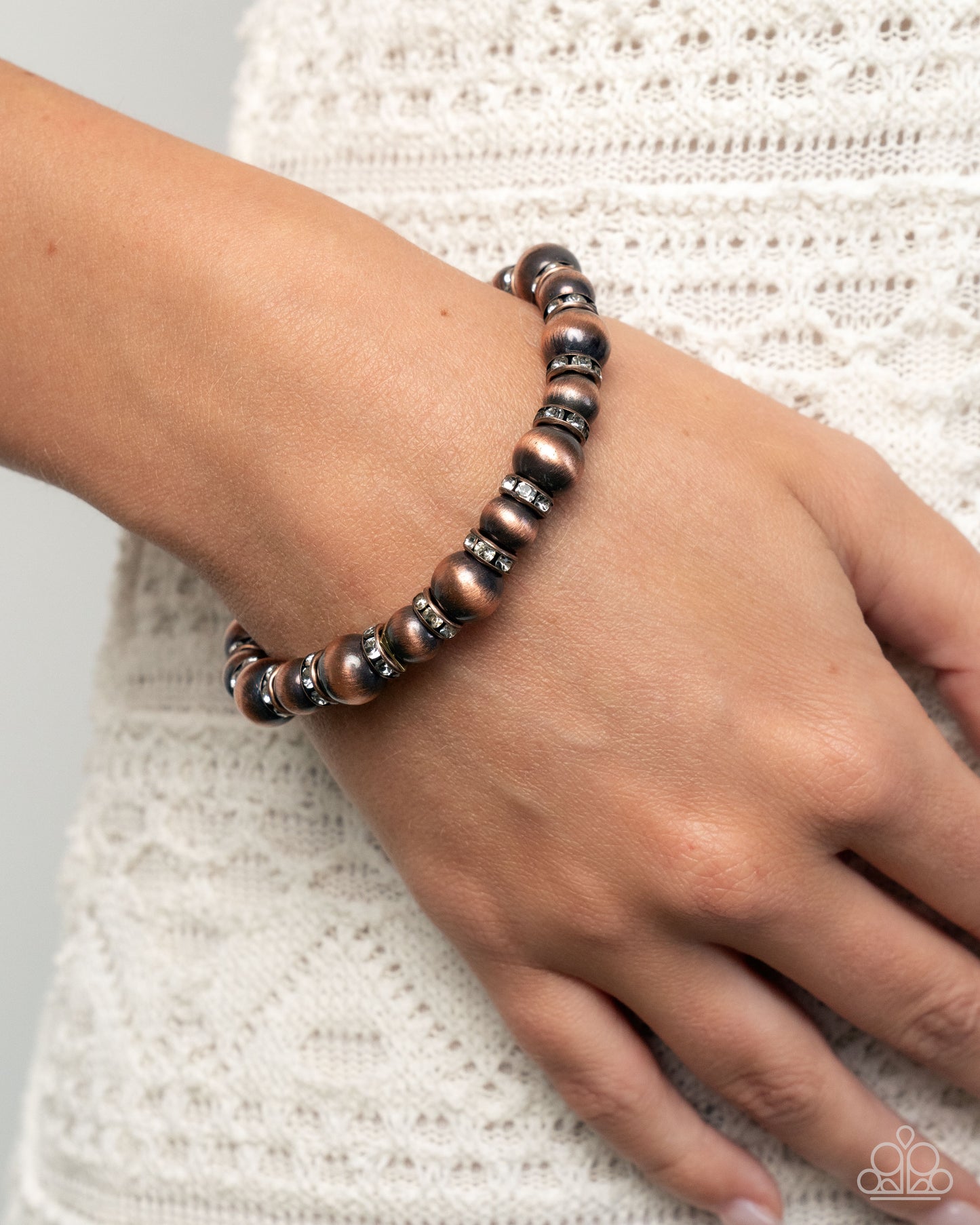 Complete Look - Harmonious Hearth" Copper Necklace & "Harmonious Hallmark" Copper Bracelet - Paparazzi Accessories