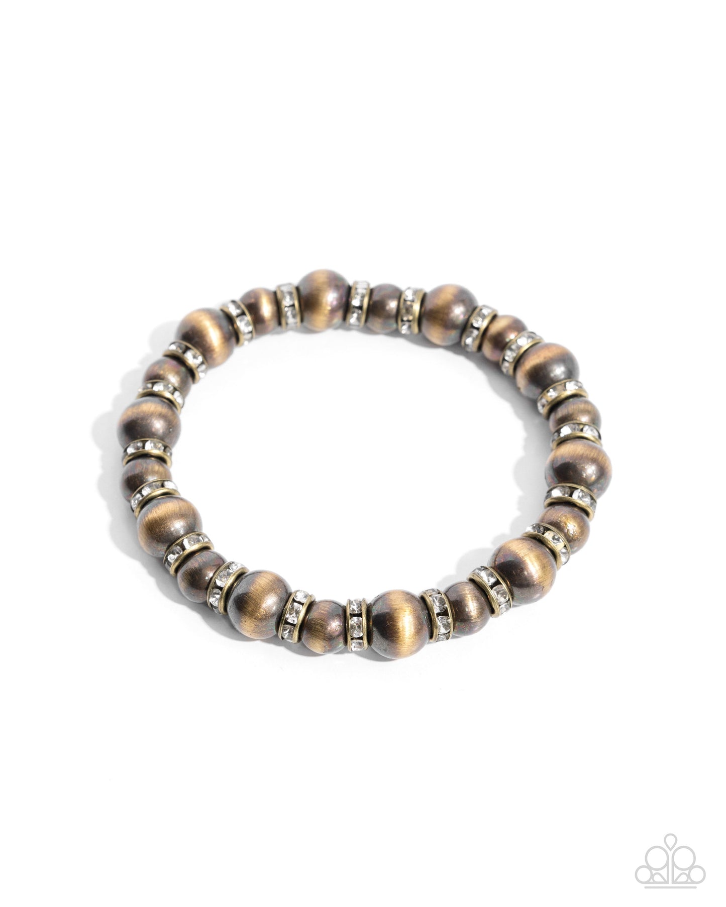 Complete Look - Brass - "Harmonious Hearth" Navajo Pearl Necklace & "Harmonious Hallmark" Bracelet - Paparazzi Accessories