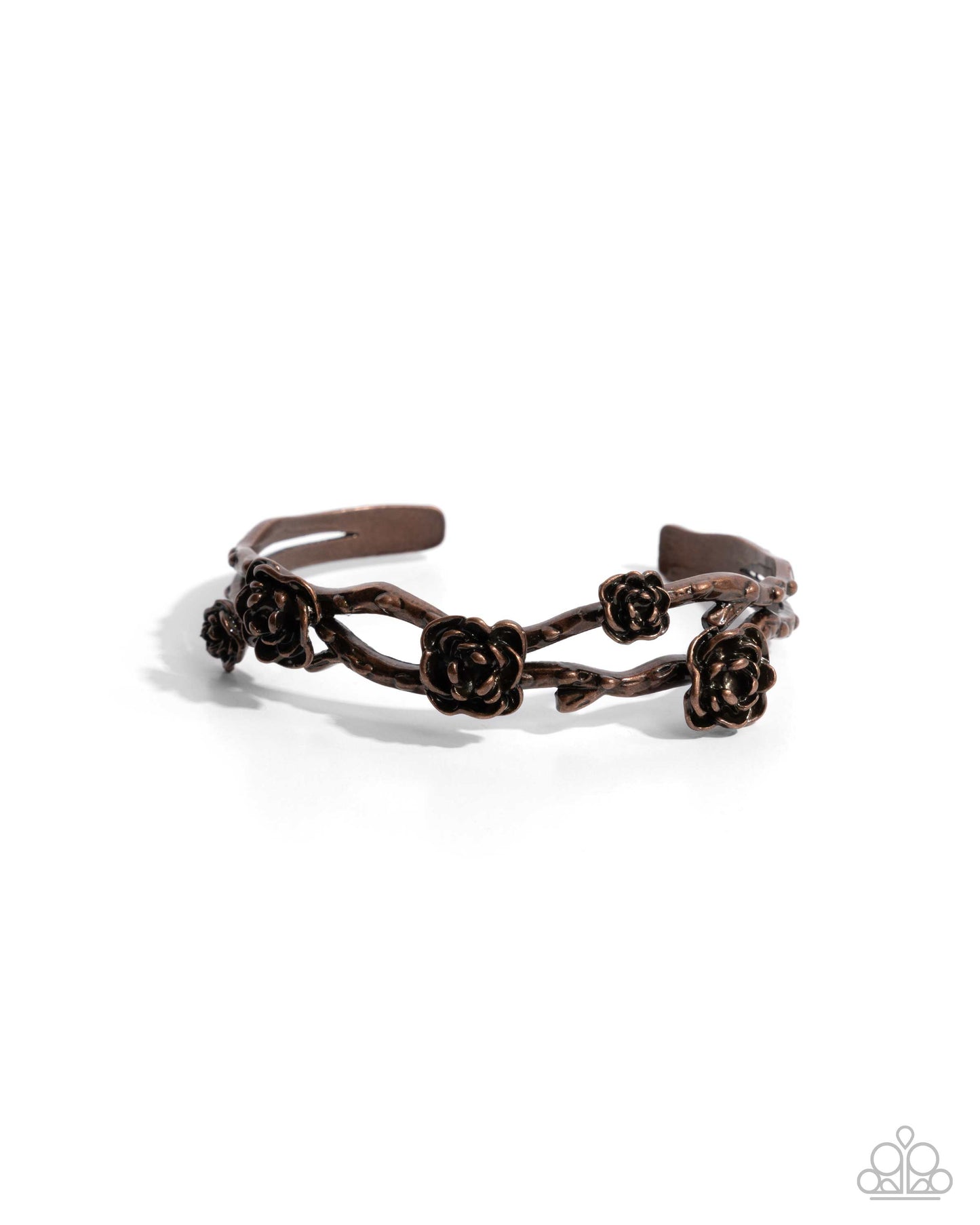 Complete Look - Copper Rose Necklace & Clasp Bracelet - Paparazzi Accessories