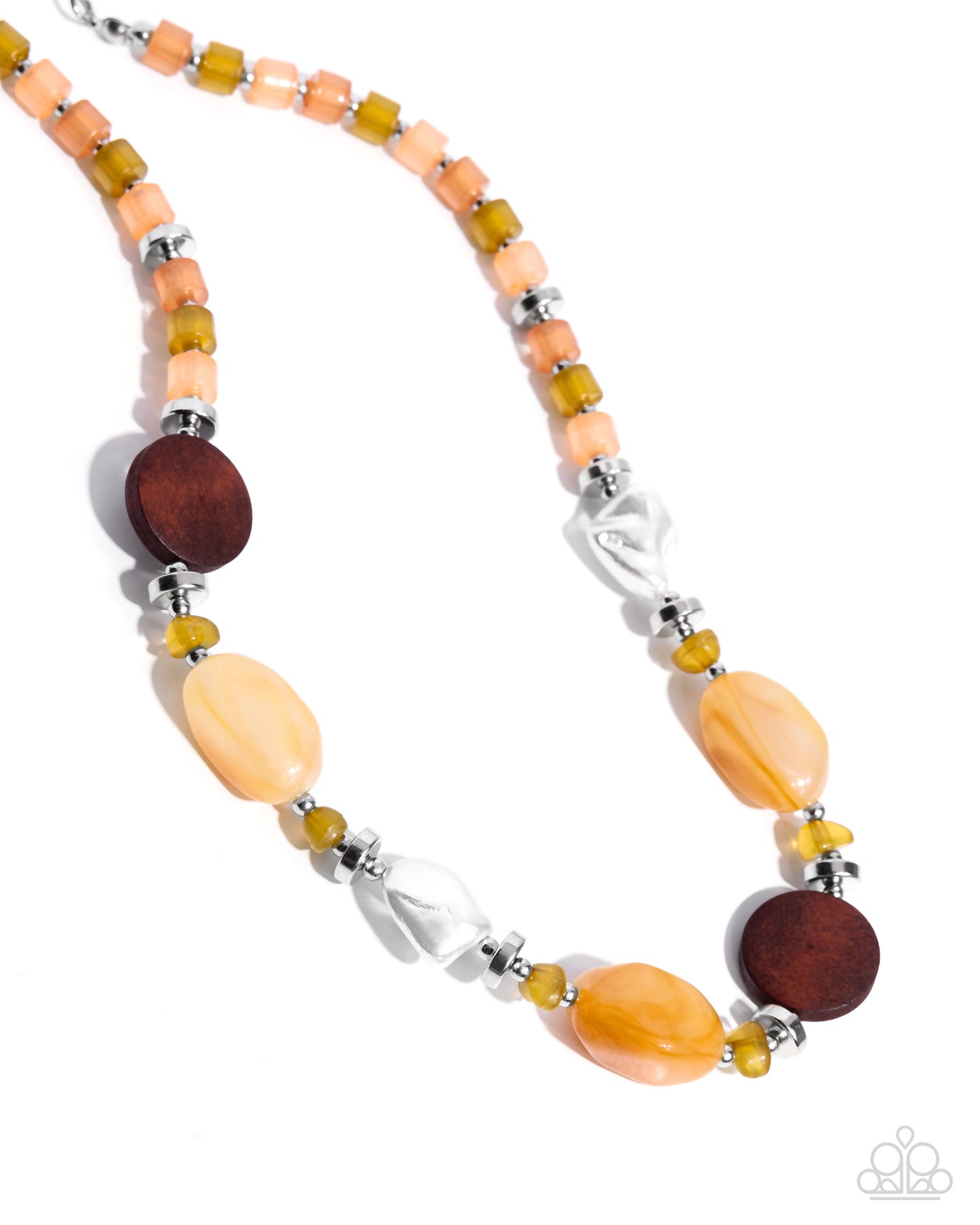 Colorful Century - Orange Beaded Necklace - Paparazzi Accessories