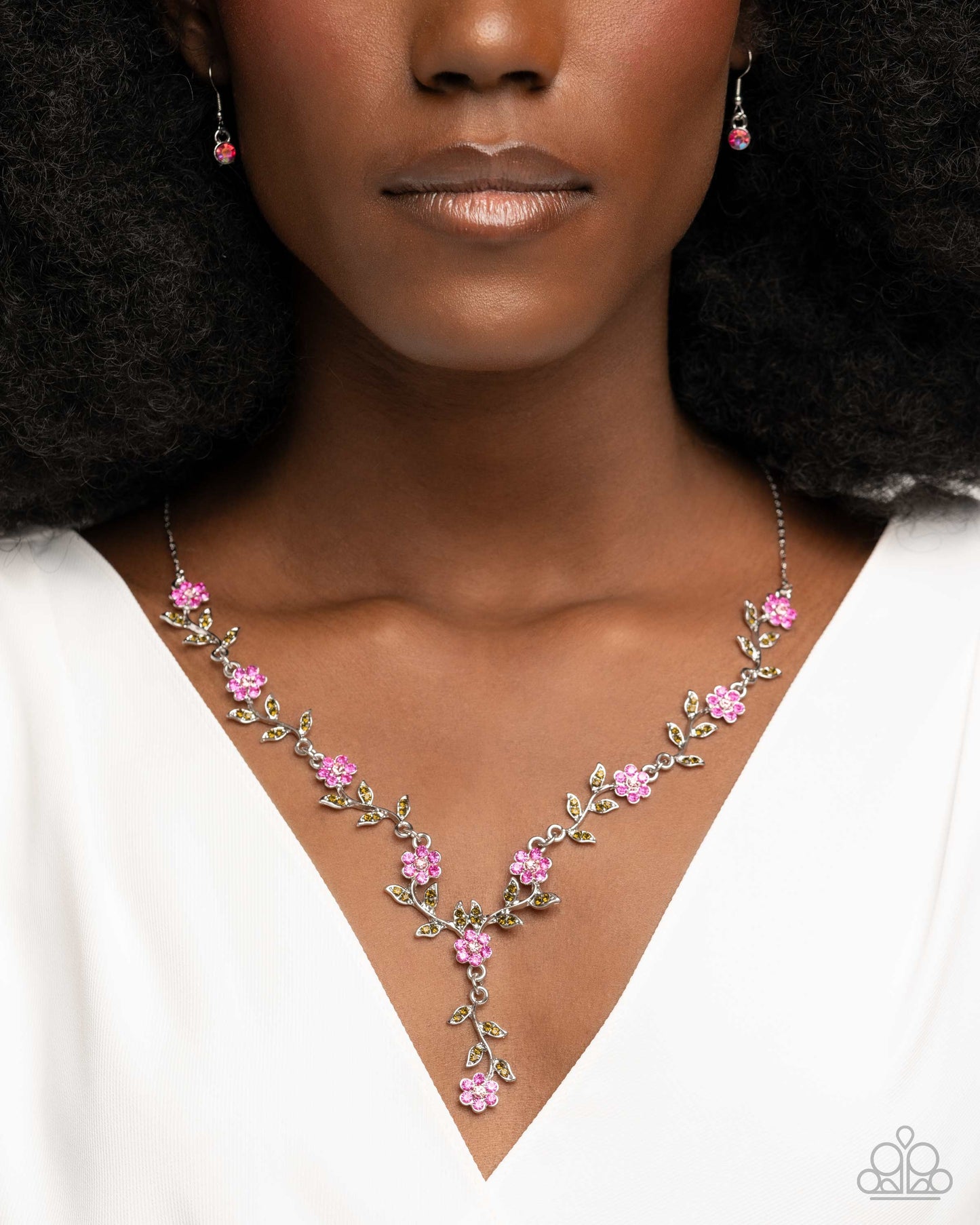 Complete Look - "Estate Grounds - Pink" Necklace & "Personal Estate - Pink" Bracelet - Paparazzi Accessories