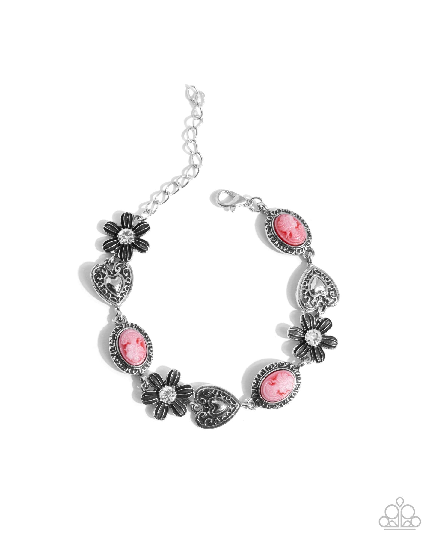 Complete Look - Red "Vintage Story" Necklace & "Ageless Account" Bracelet - Paparazzi Accessories