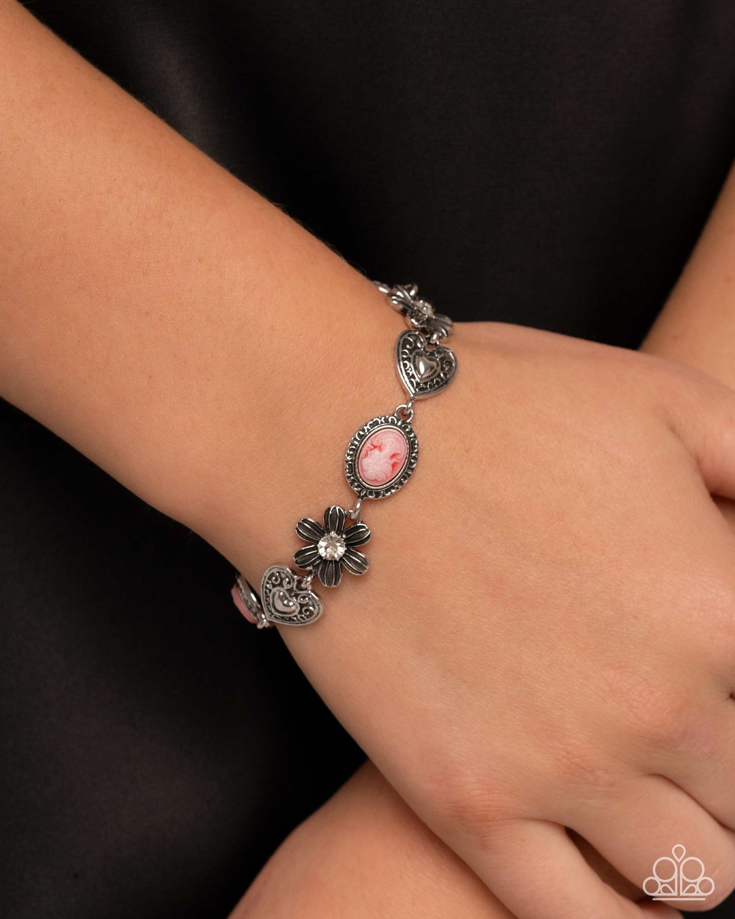 Complete Look - Red "Vintage Story" Necklace & "Ageless Account" Bracelet - Paparazzi Accessories
