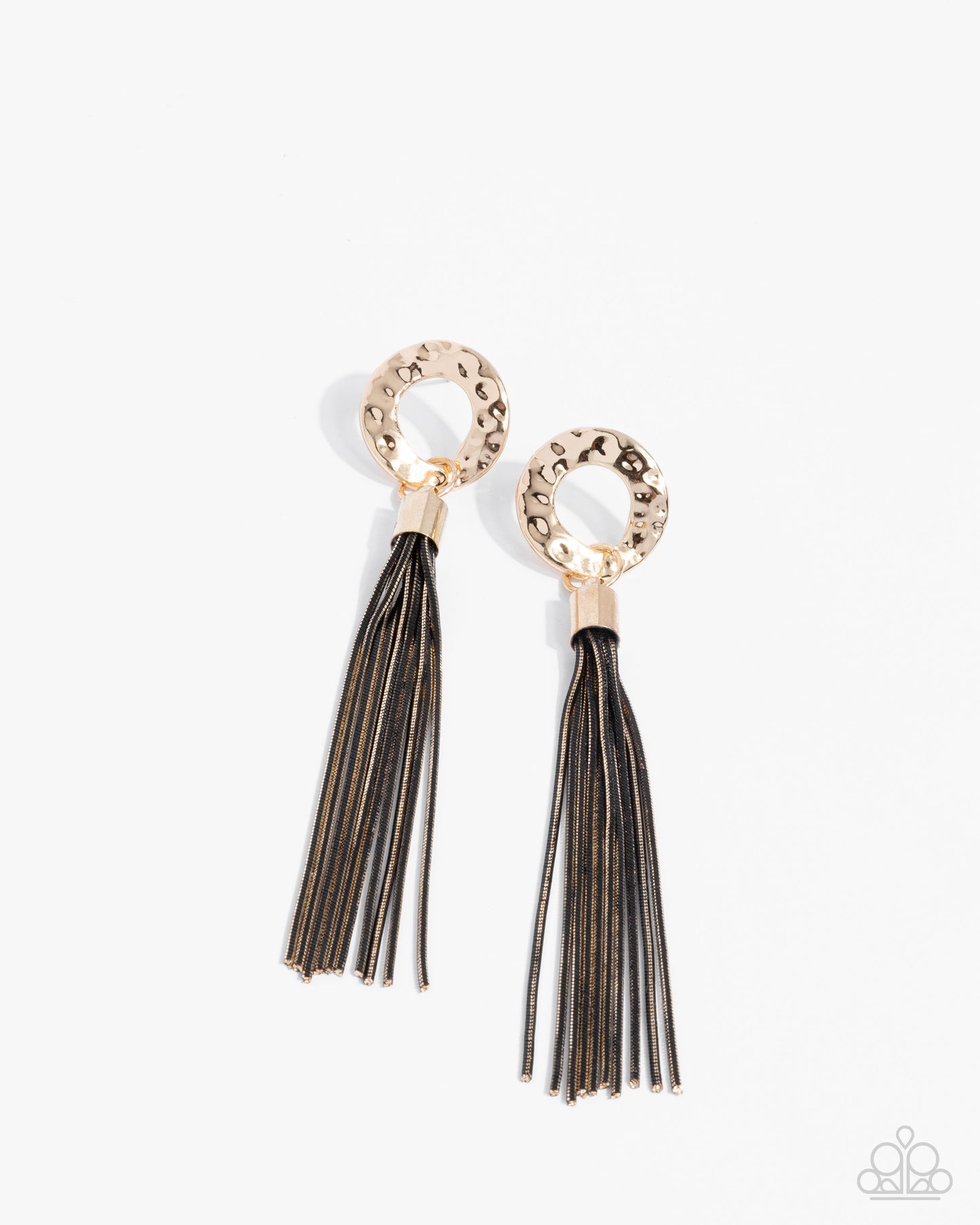 Complete Look - Black Dipped Gold Snake Chain Necklace & Bracelet - Paparazzi Accessories