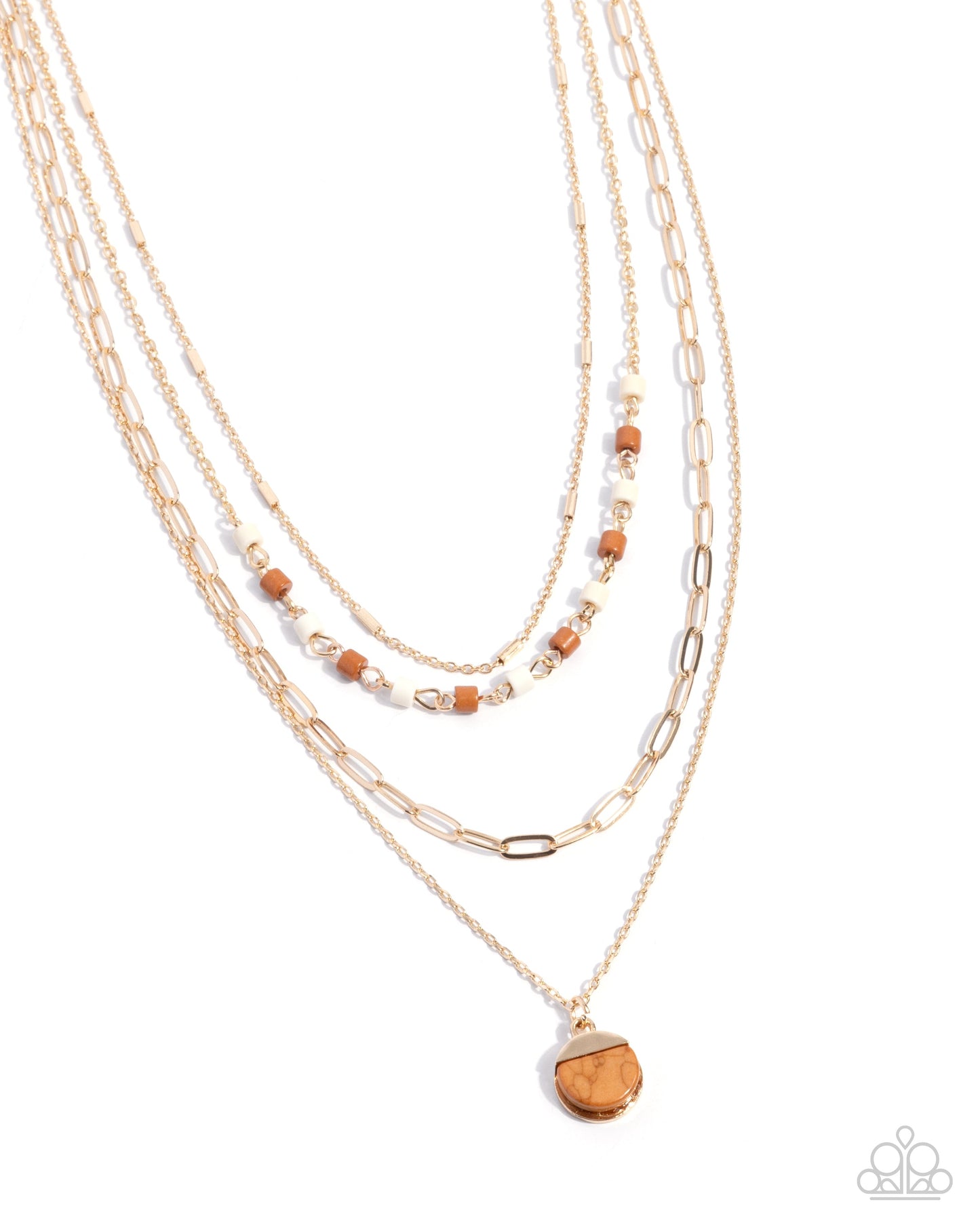 Complete Look - Blending In Necklace & Badlands Blend Bracelet - Brown - $10 Set