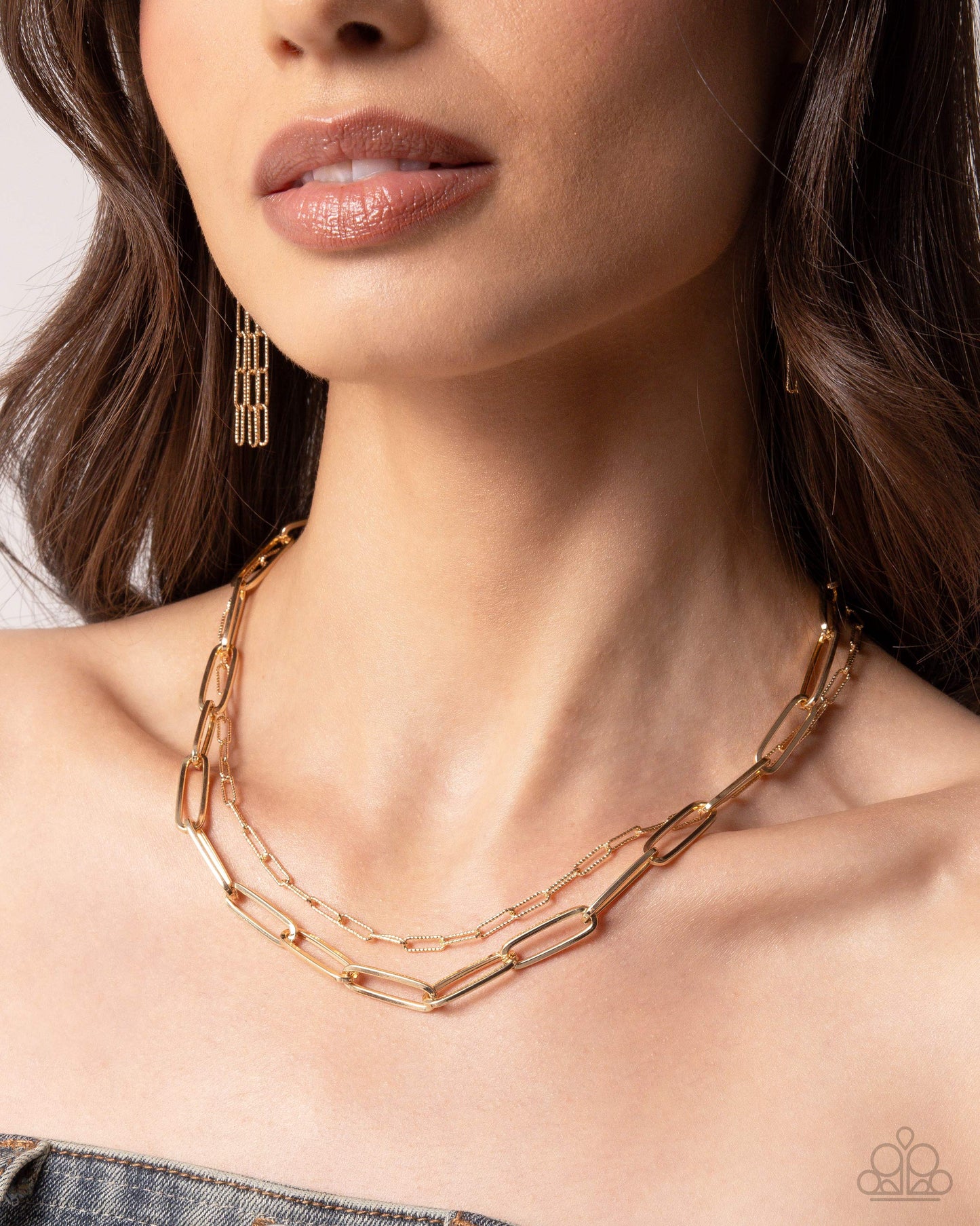 Complete Look - Gold Necklace & Clasp Bracelet - Paparazzi Accessories