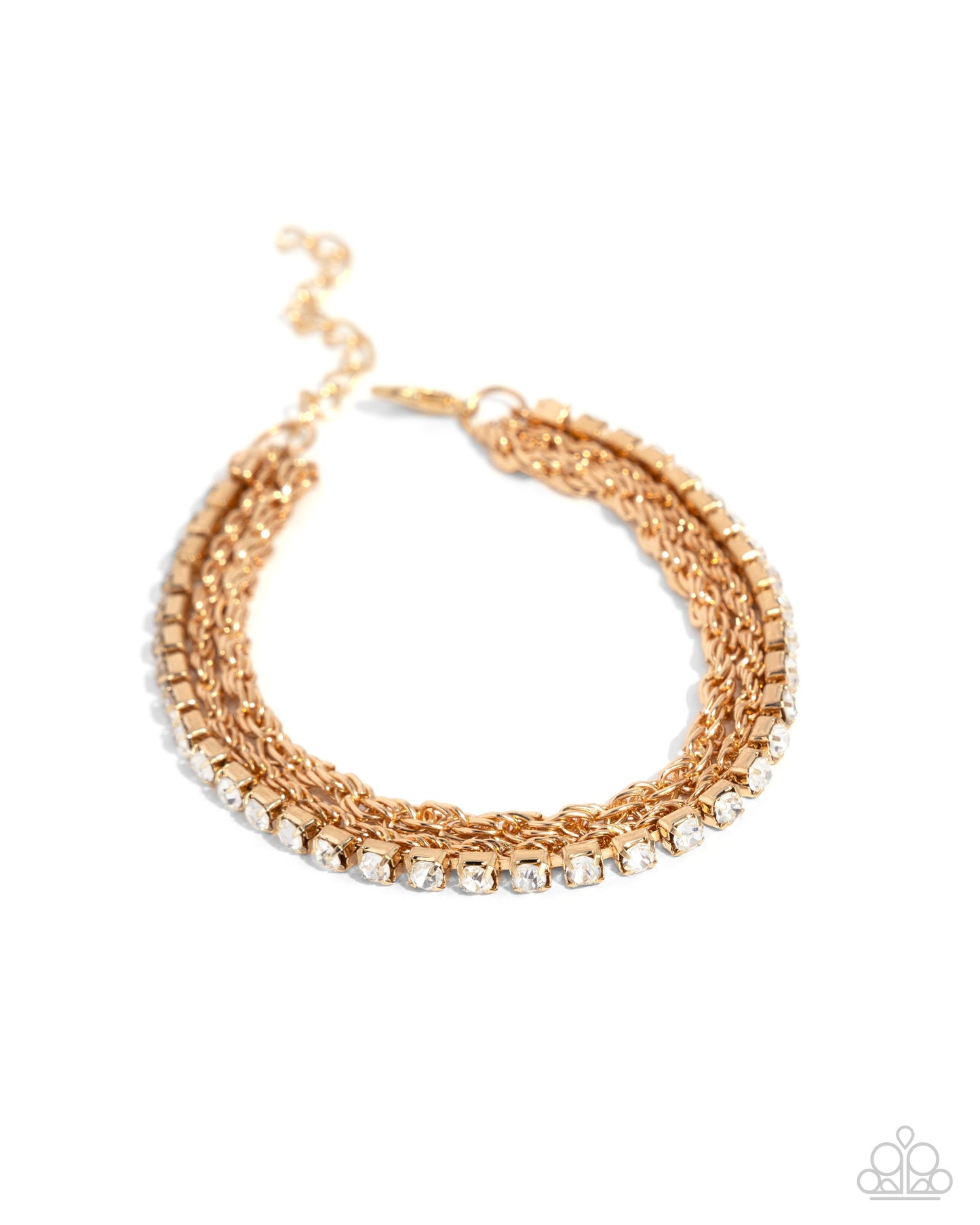 Complete Look - Layered Gold Heart Necklace & Layered Bracelet - Paparazzi Accessories
