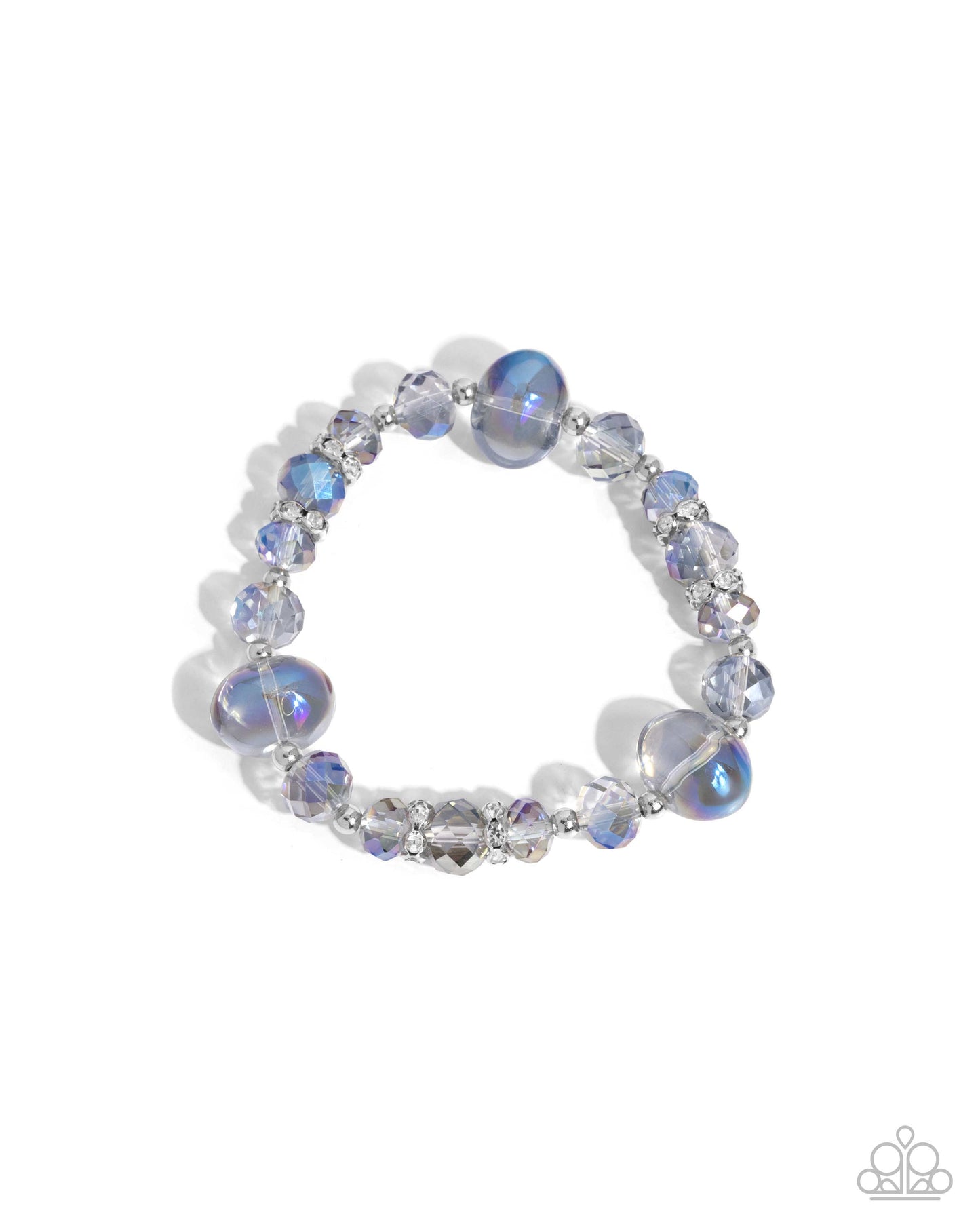 Translucid Taste - Multi UV Shimmer Beads Stretchy Bracelet - Paparazzi Accessories