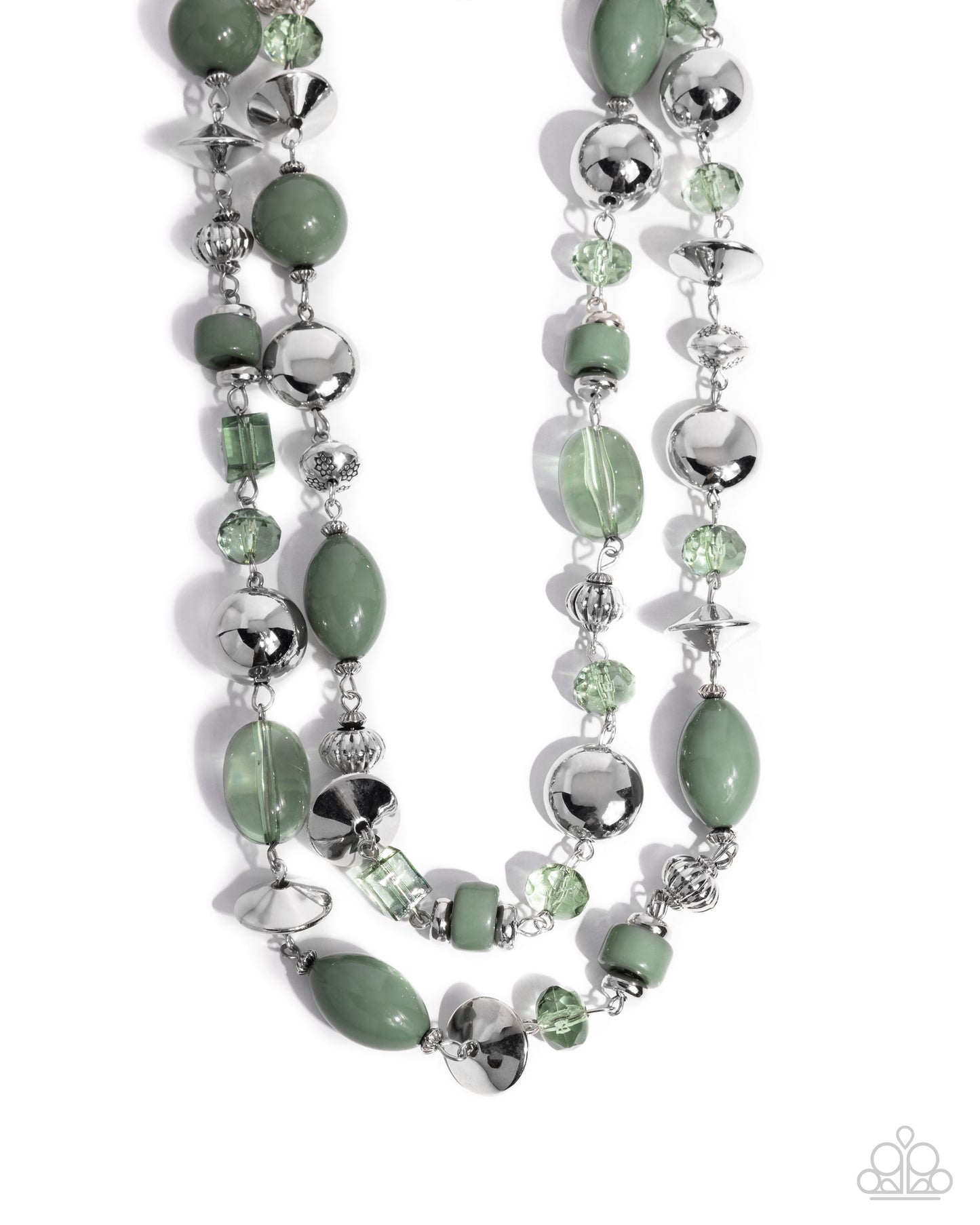 Eye-Catching Earnings - Green Beaded Necklace - Paparazzi Accessories