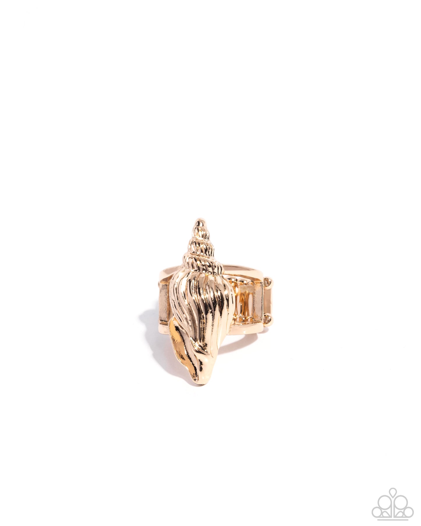 California Conch - Gold Shell Ring - Paparazzi Accessories