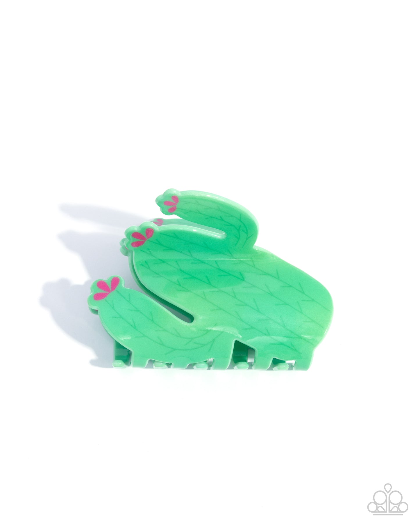 Cactus Clip - Green Acrylic Claw Clip + One Mystery Piece - Paparazzi Accessories