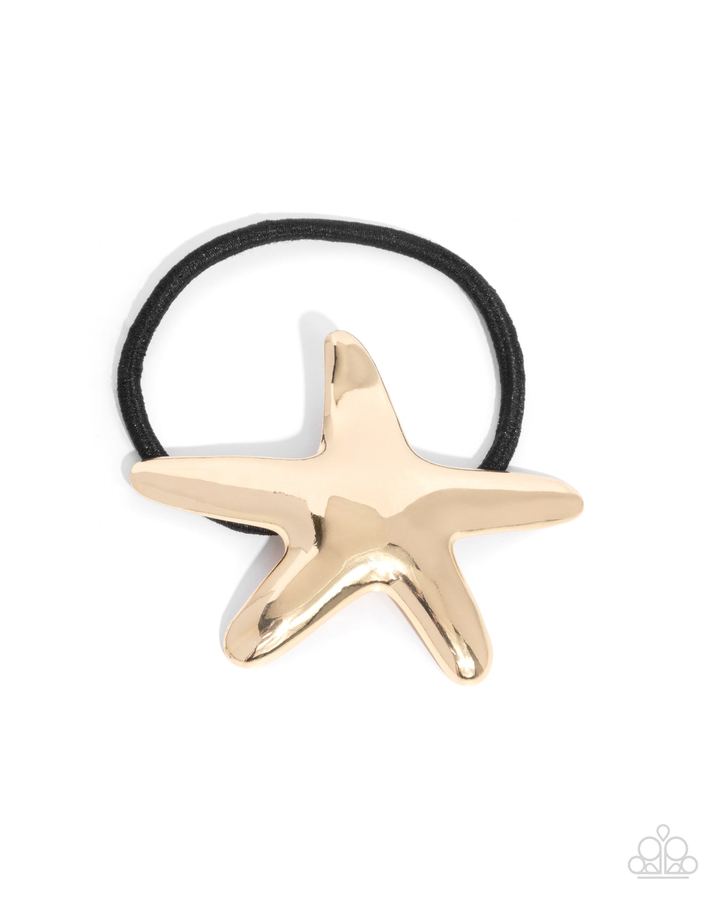 Sleek Starfish - Gold Starfish Hair Tie - Paparazzi Accessories