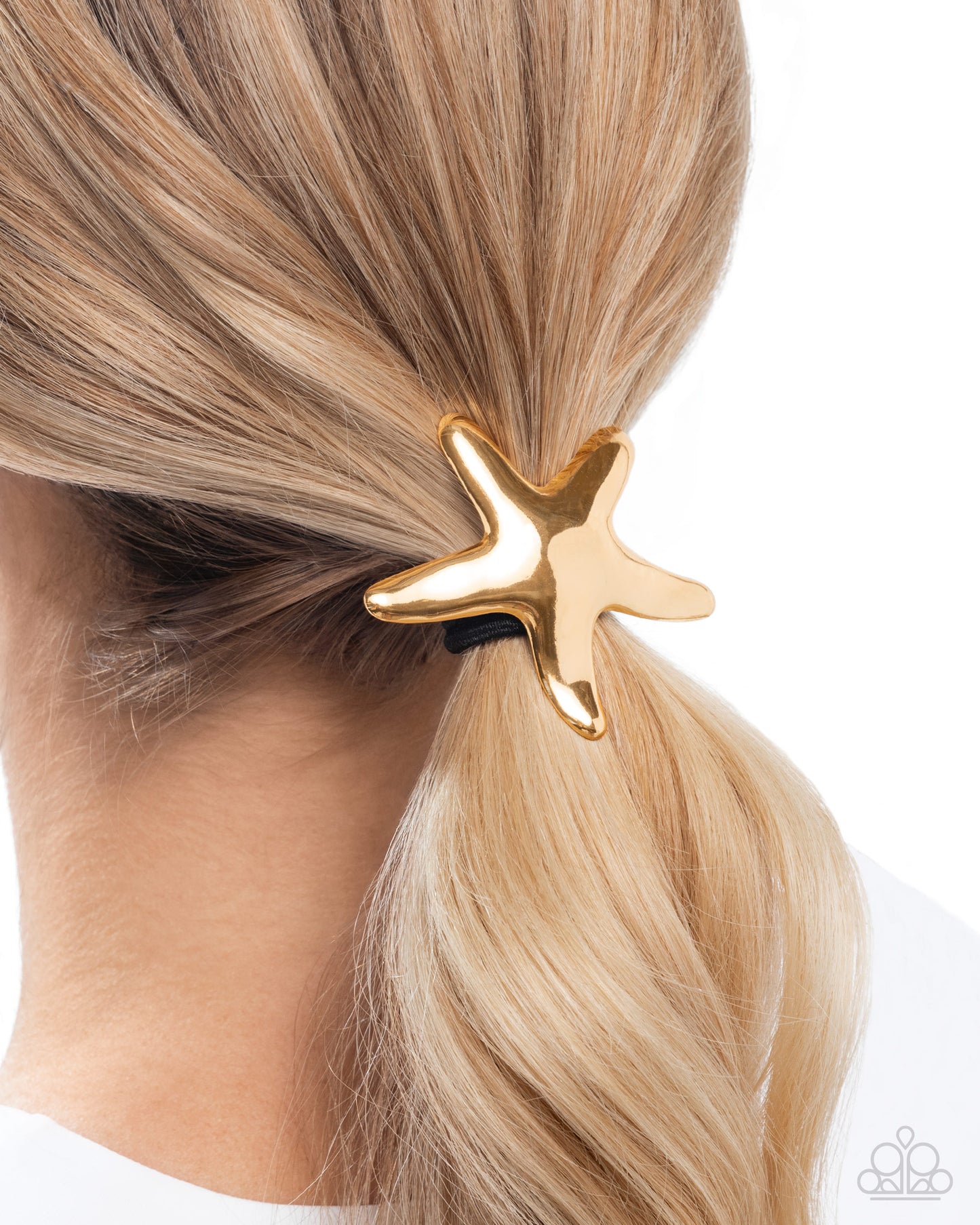 Sleek Starfish - Gold Starfish Hair Tie - Paparazzi Accessories