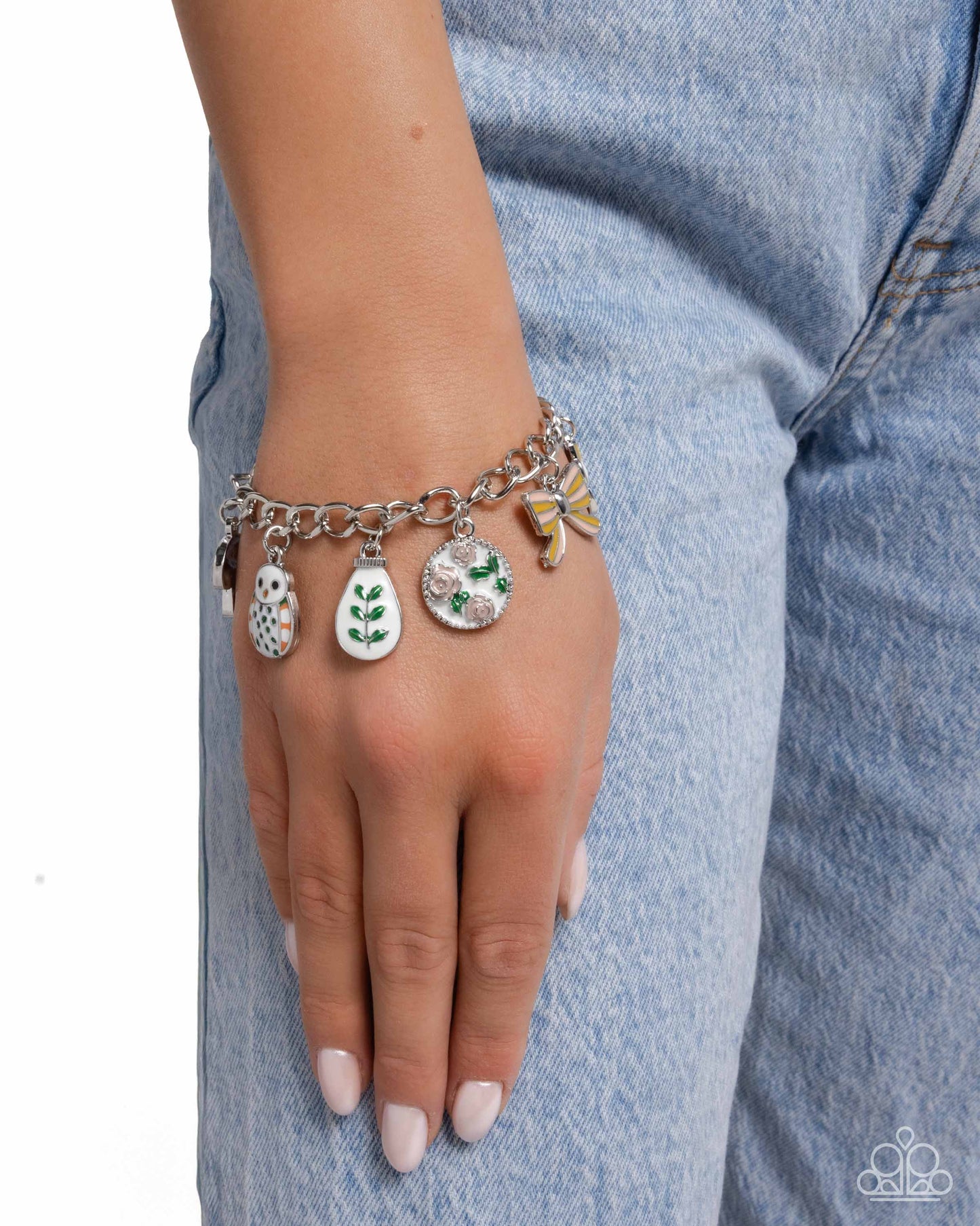 Complex Charms - Yellow Charm Bracelet - Paparazzi Accessories