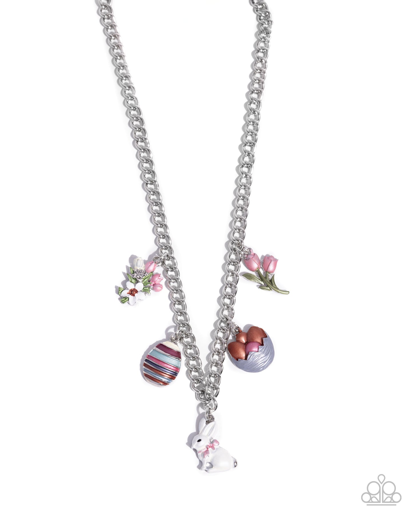 Complete Look - "Easter Embellishment - Multi" Necklace & "Easter Enhancement - Multi" Clasp Bracelet - Paparazzi Accessories