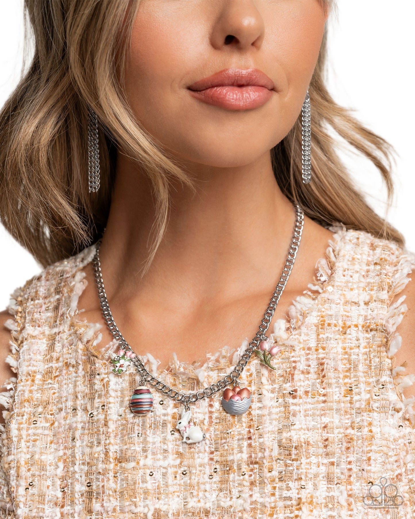 Complete Look - "Easter Embellishment - Multi" Necklace & "Easter Enhancement - Multi" Clasp Bracelet - Paparazzi Accessories