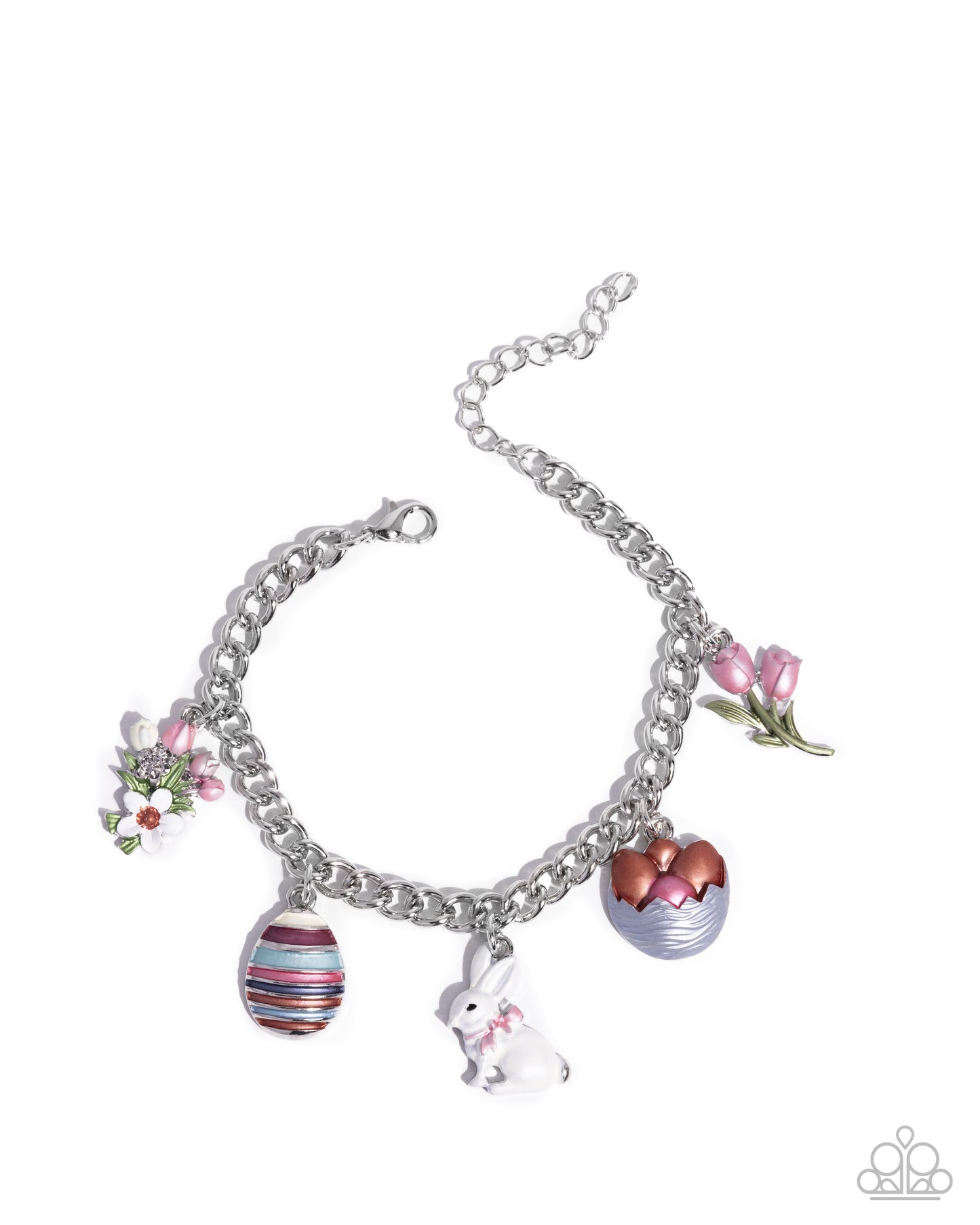 Complete Look - "Easter Embellishment - Multi" Necklace & "Easter Enhancement - Multi" Clasp Bracelet - Paparazzi Accessories