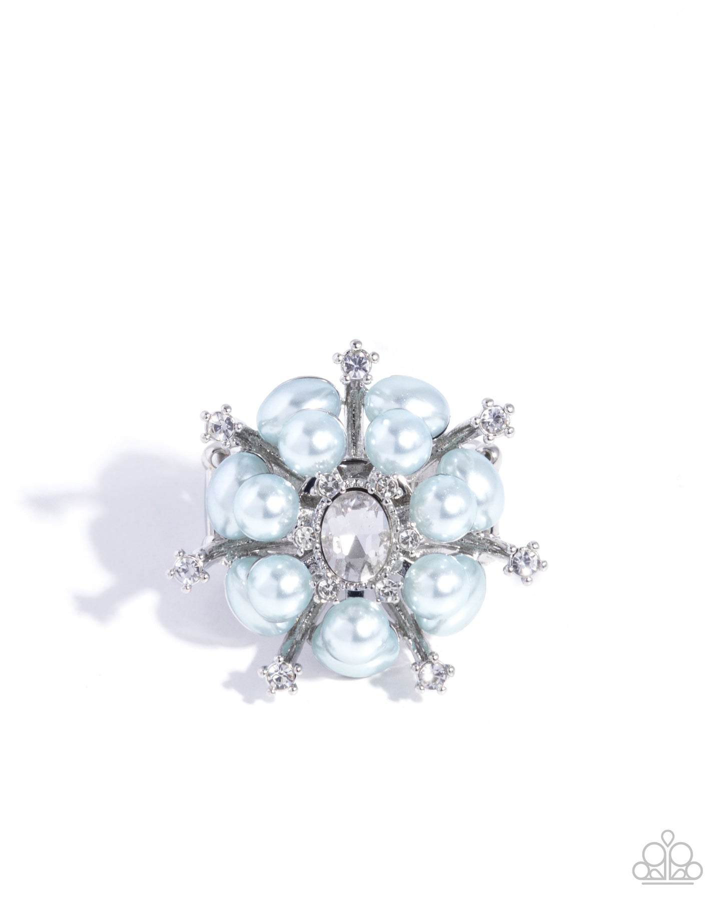 Hopeful Heirloom - Blue Pearl Silver Ring - Paparazzi Accessories