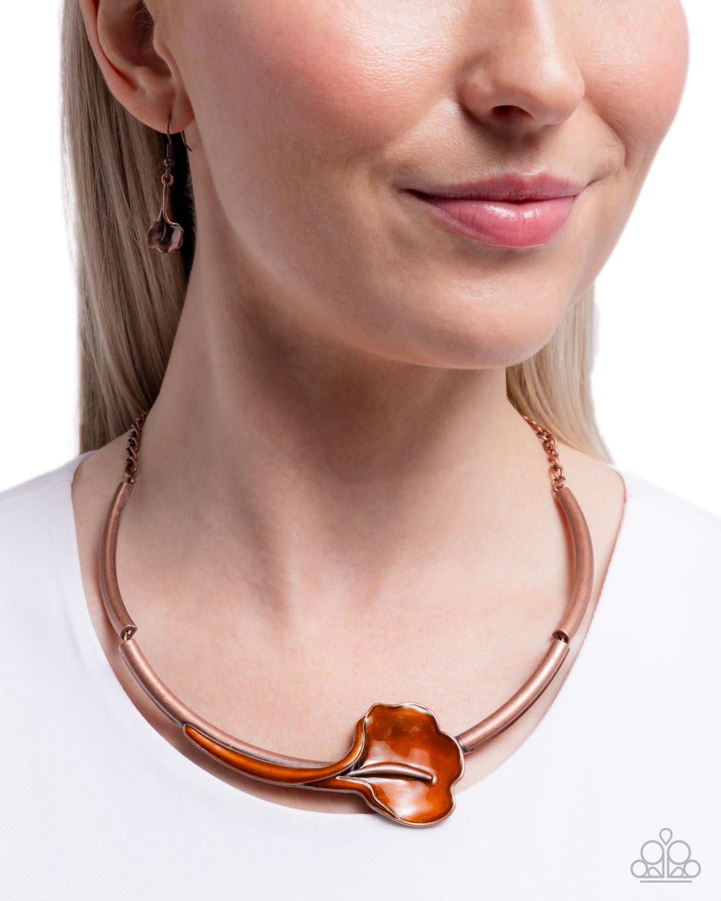 Calla Lily Chic - Copper Necklace - Paparazzi Accessories