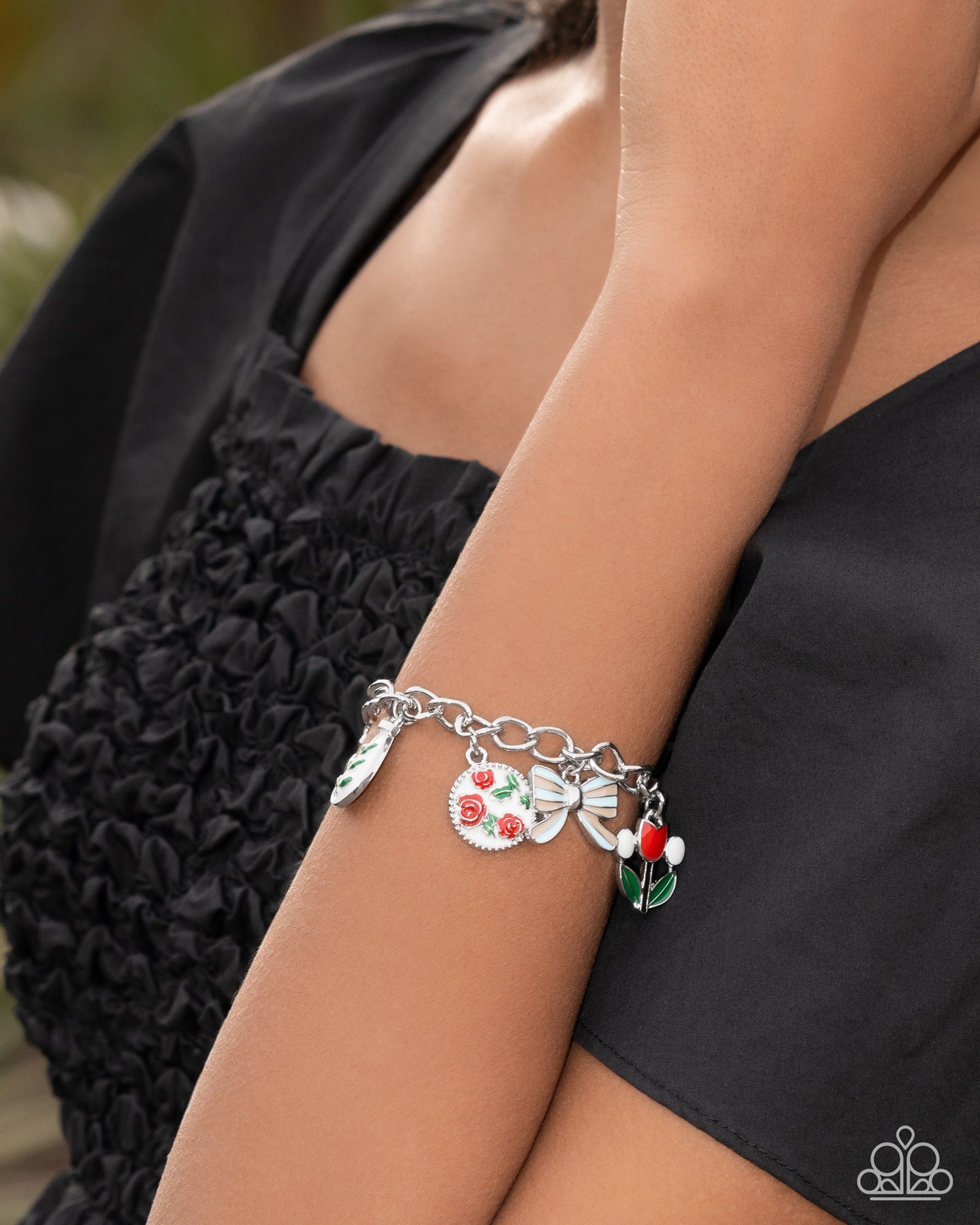 Complex Charms - Red Charm Bracelet - Paparazzi Accessories