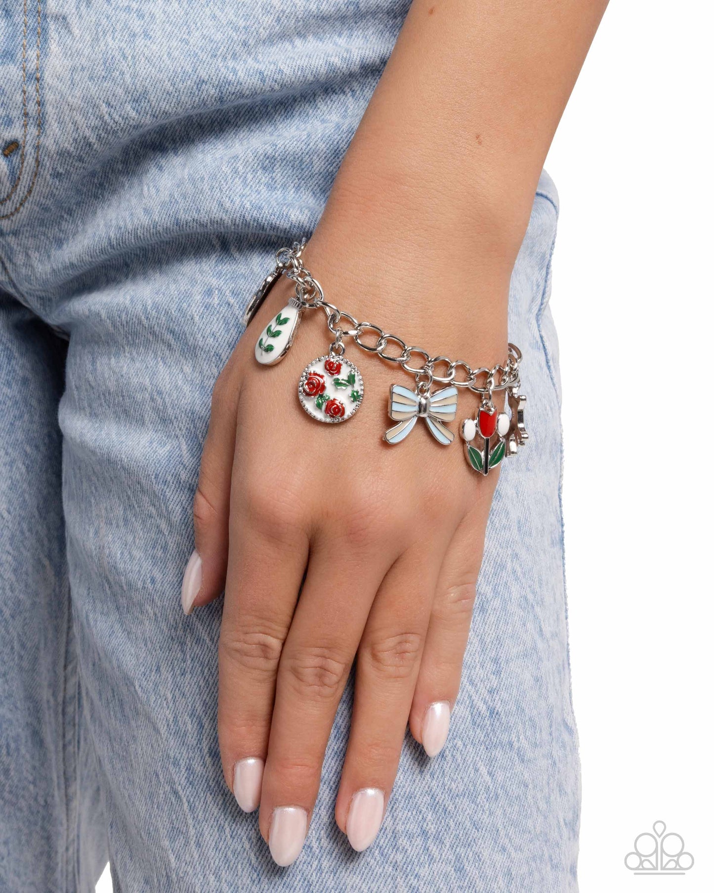 Complex Charms - Red Charm Bracelet - Paparazzi Accessories
