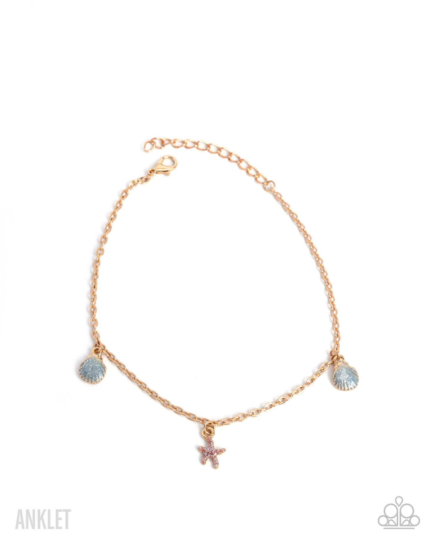 Coastal Celebrity - Gold Anklet - Paparazzi Accessories
