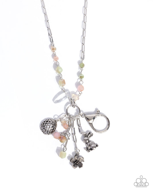 Encompassing Easter - Multi Charm Lanyard Necklace - Paparazzi Accessories