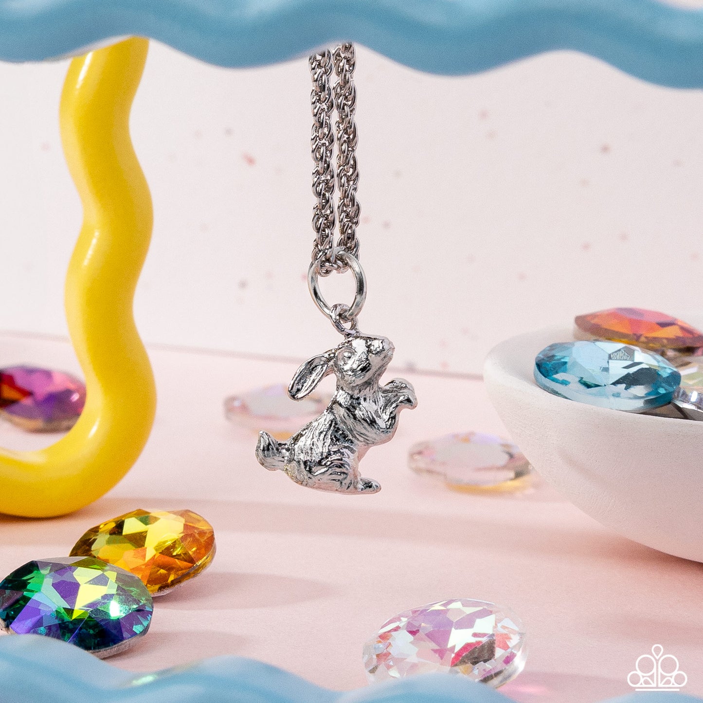 Pet Rabbit - Silver Bunny Pendant Necklace - Paparazzi Accessories