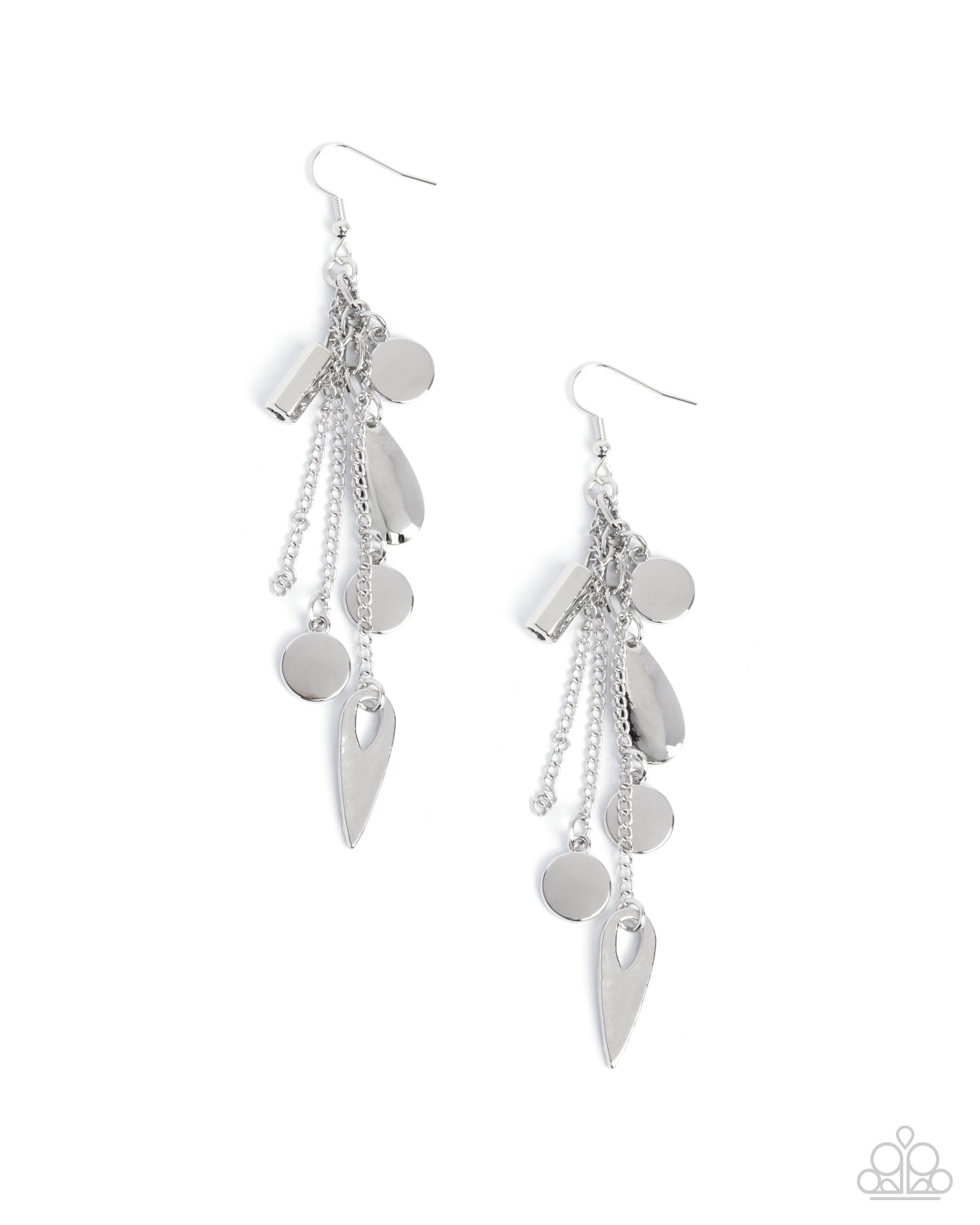 Valid Vanity - Silver Charms Fishhook Earrings - Paparazzi Accessories