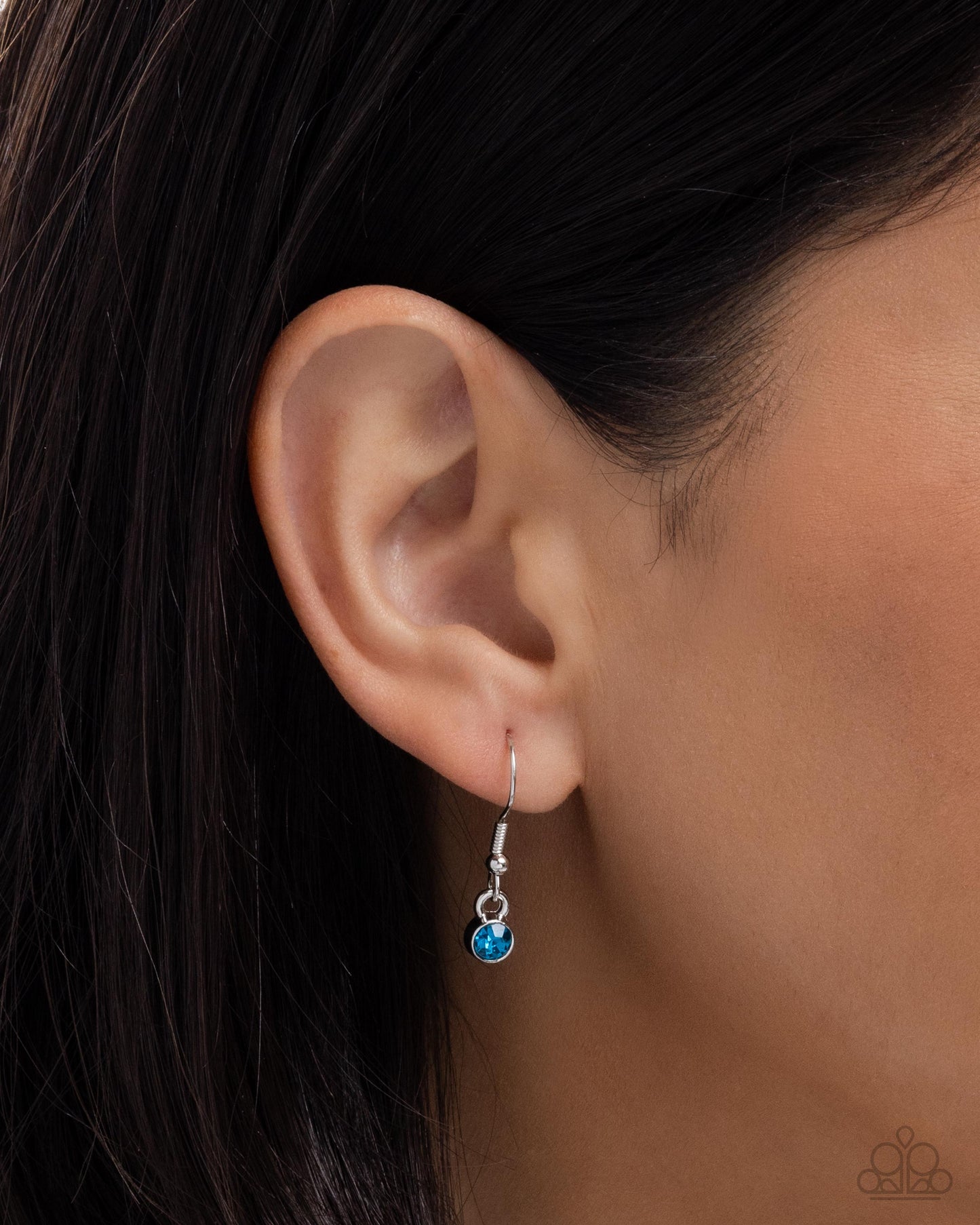 Fancy Feather - Blue Rhinestone Peacock Feather Necklace - Paparazzi Accessories