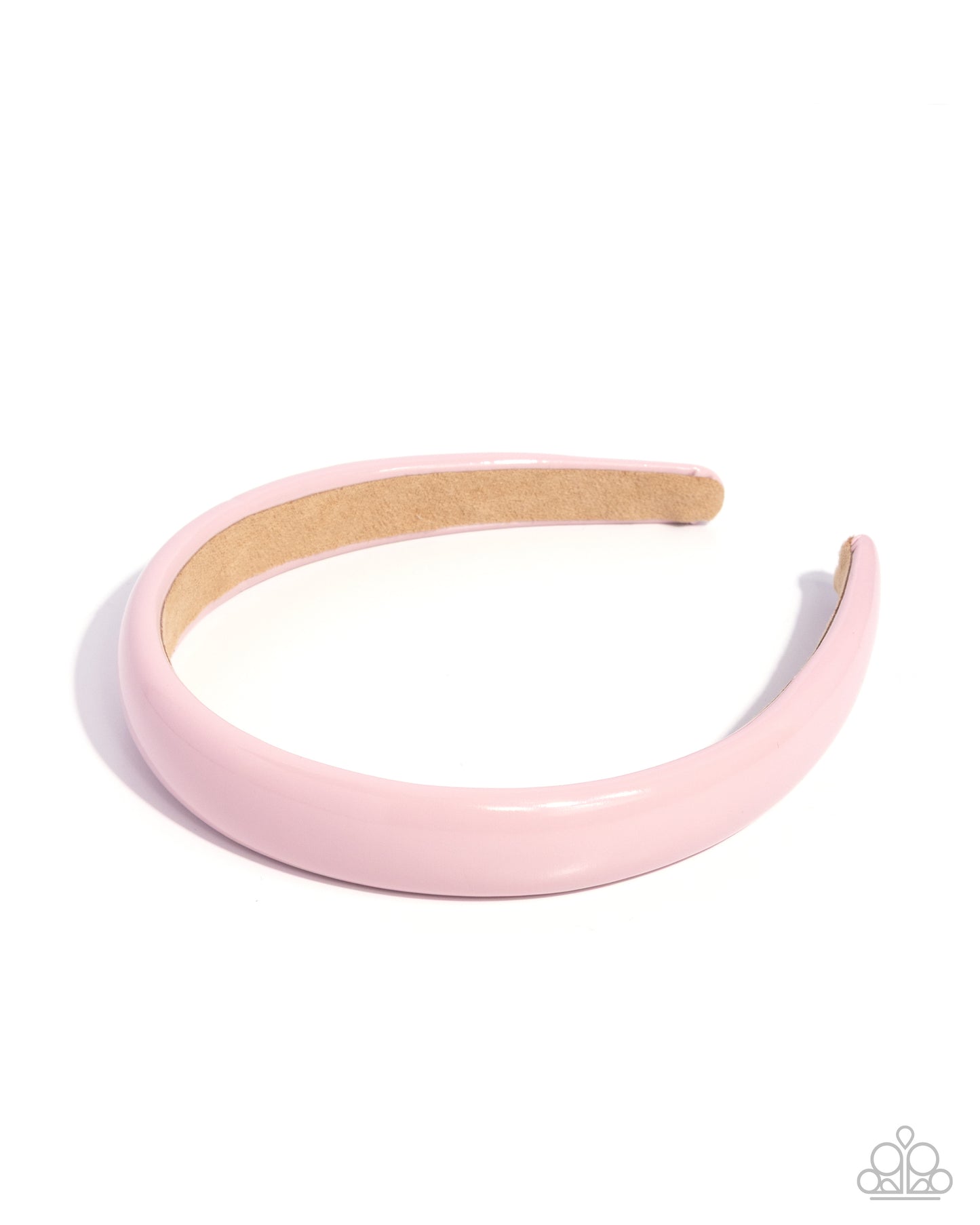 Regal Richness - Pink Faux Patent Leather Headband - Paparazzi Accessories