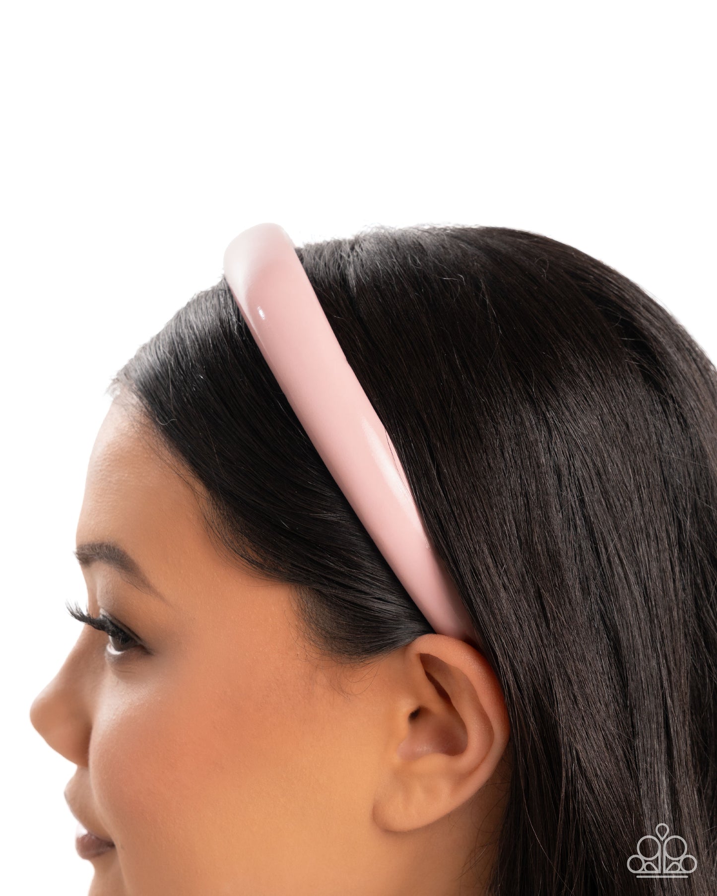 Regal Richness - Pink Faux Patent Leather Headband - Paparazzi Accessories