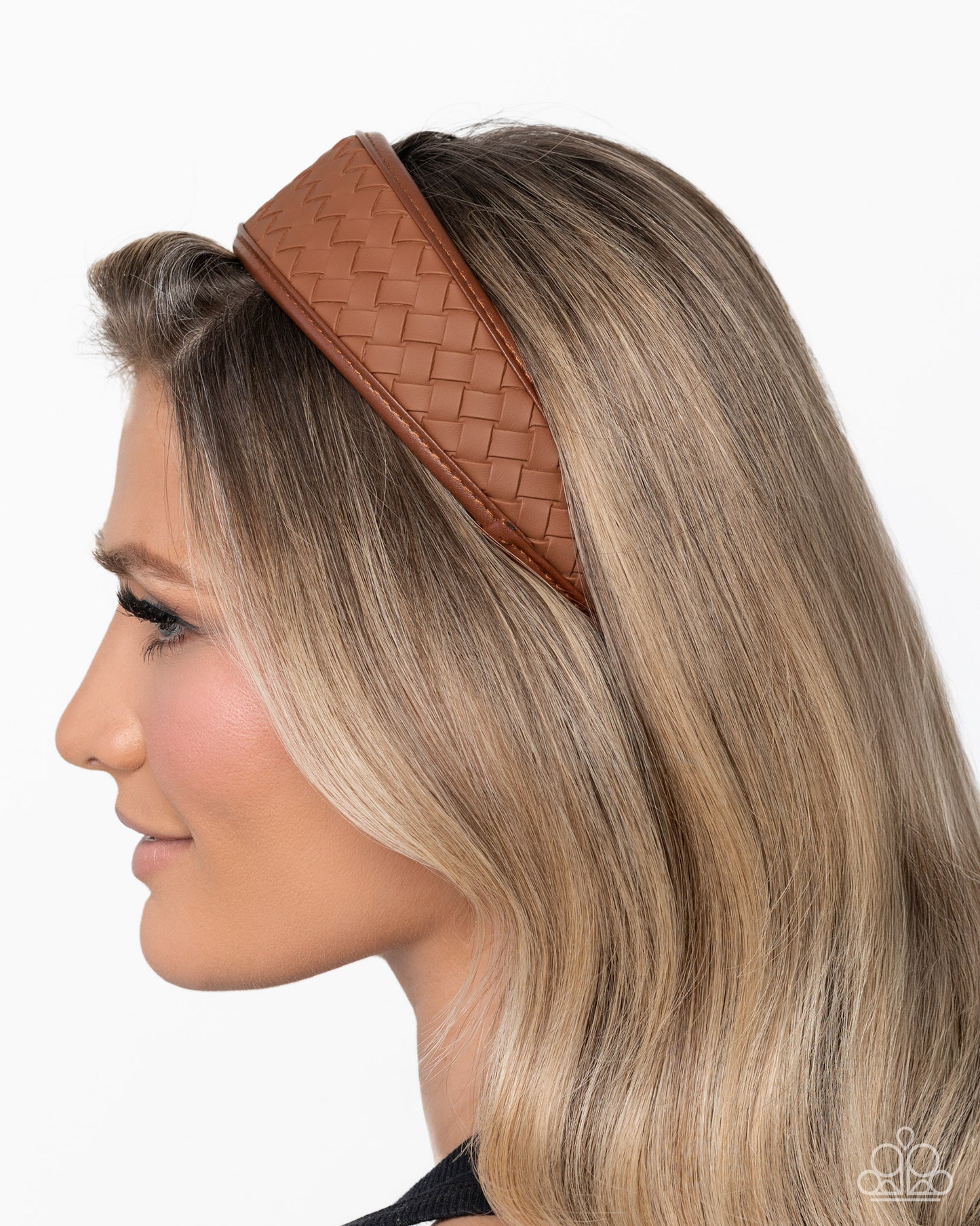 Woven Wellness - Brown Leather Headband - Paparazzi Accessories