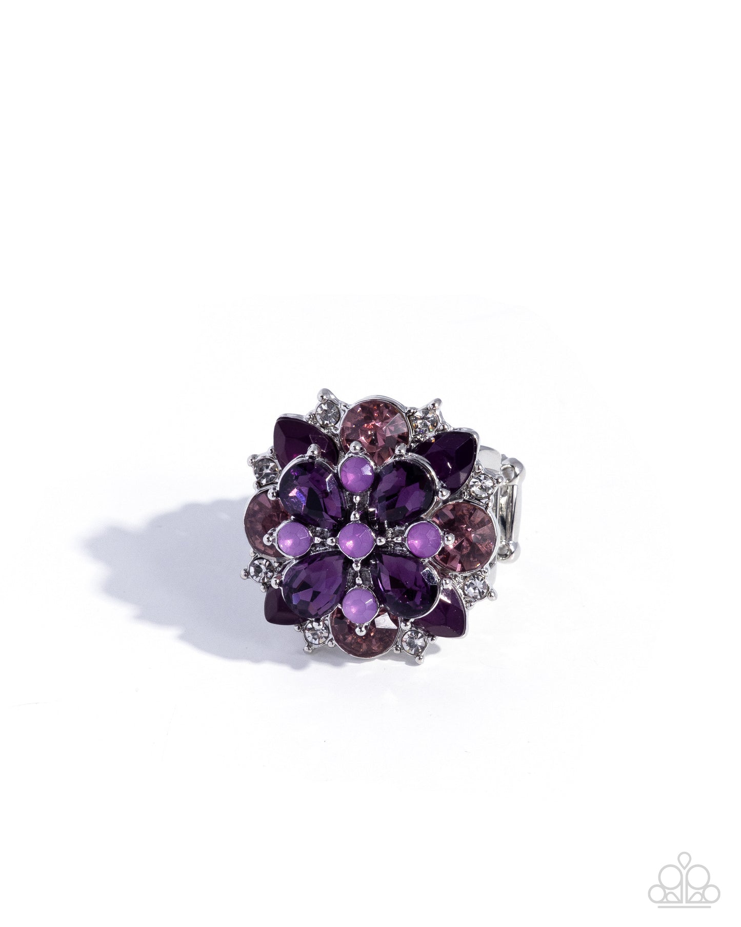 Full Potential - Purple Rhinestone Silver Ring - Paparazzi Accessories