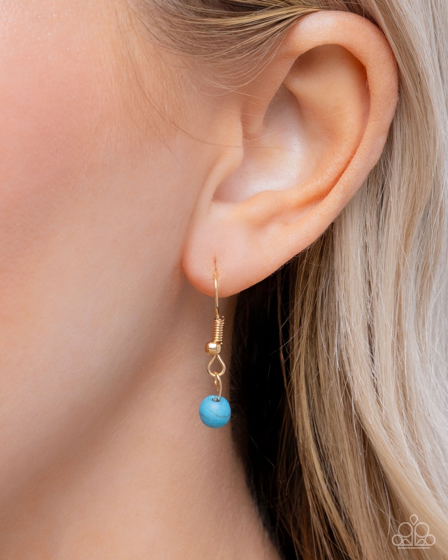 Breathe a Sigh of Relief - Multi Crackle Stone & UV Crystal Gold Heart Necklace - Paparazzi Accessories