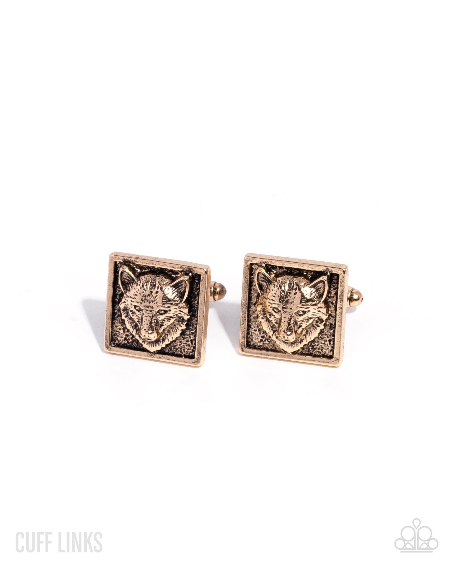 Alpha of the Pack - Gold Wolf Cuff Links - Paparazzi Accessories