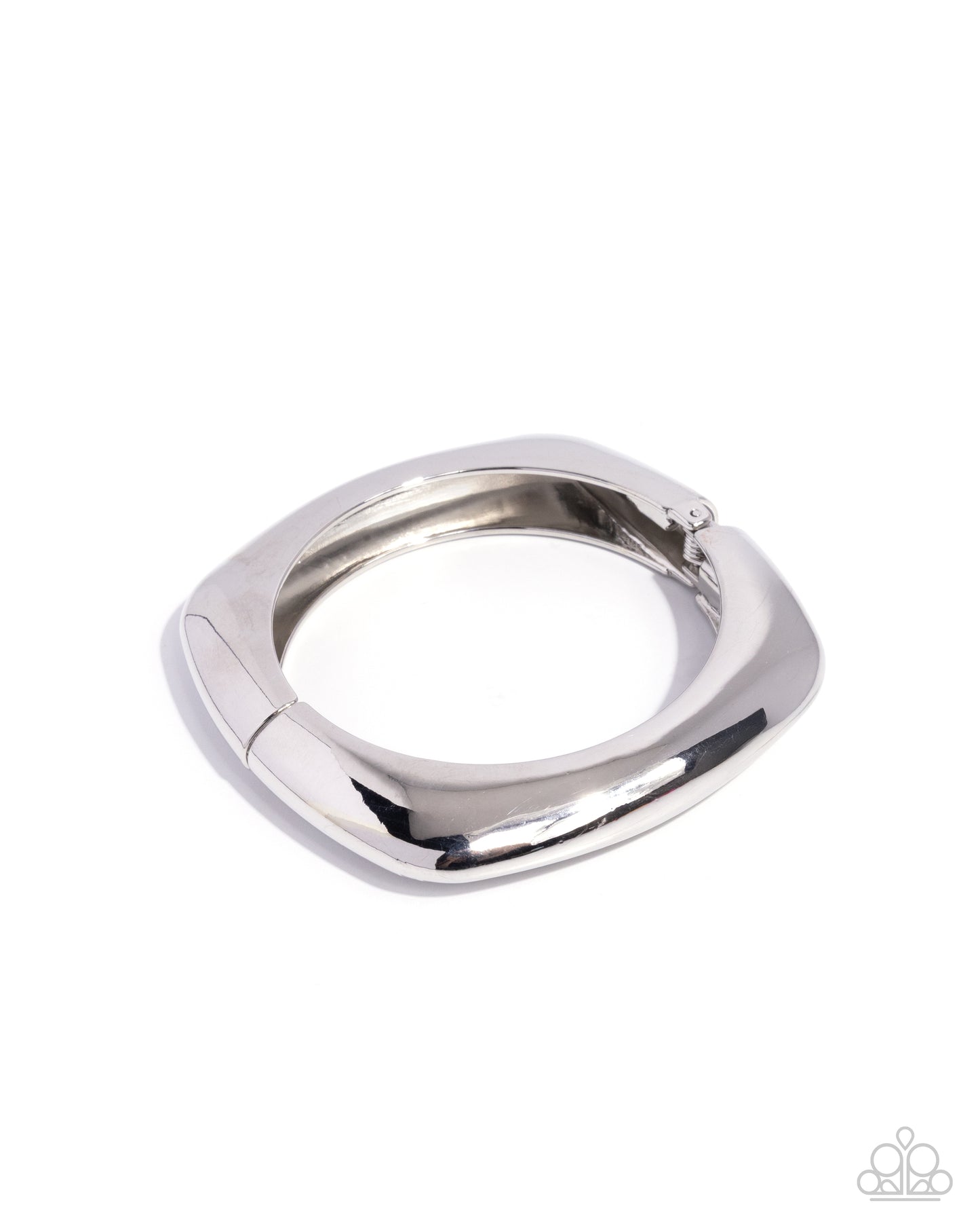 Rounded Reflection - Silver Hinge Bracelet