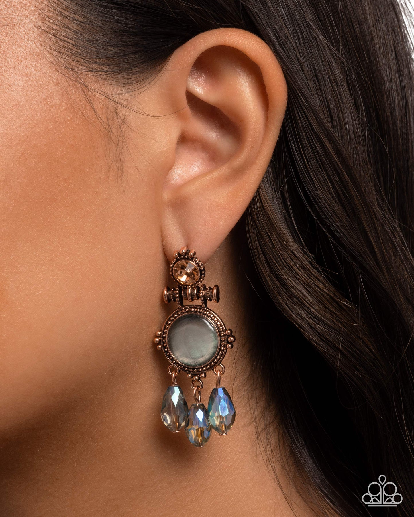 Easygoing Elevation - Copper Earrings - Paparazzi Accessories