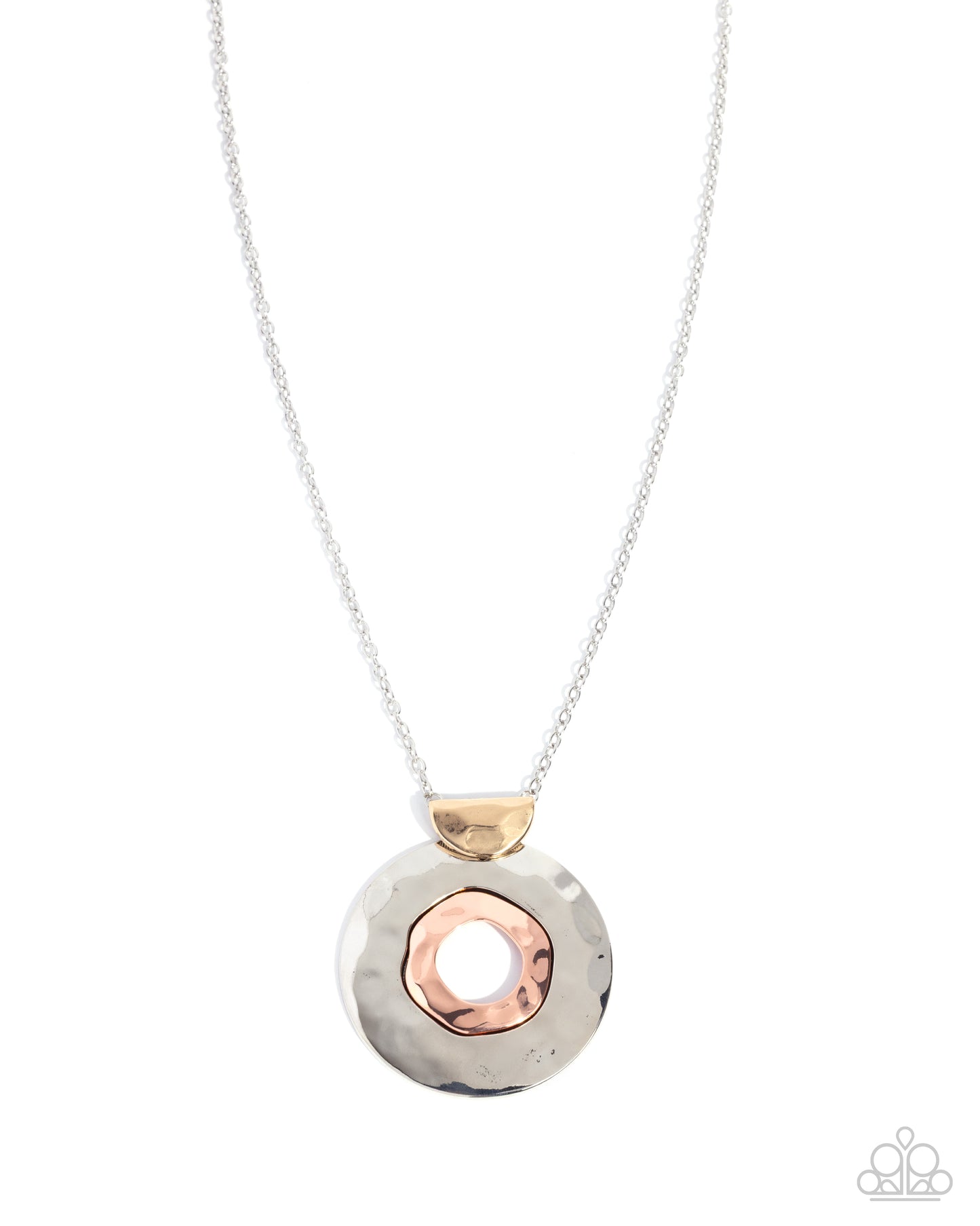 Mismatched Melody - Multi - Silver, Gold, Copper Pendant Necklace - Paparazzi Accessories