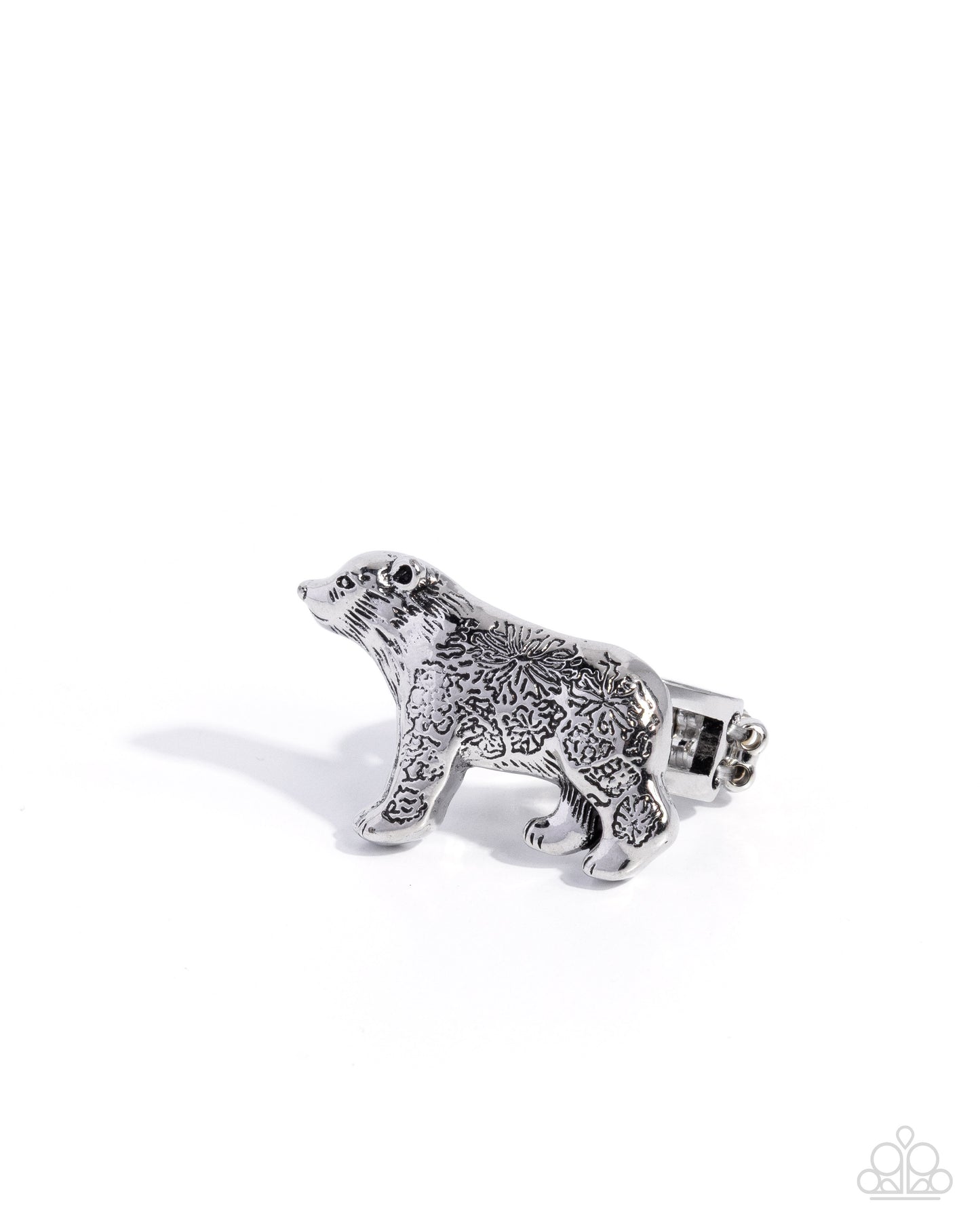 Adorably Arctic - Silver Polar Bear Ring - Paparazzi Accessories