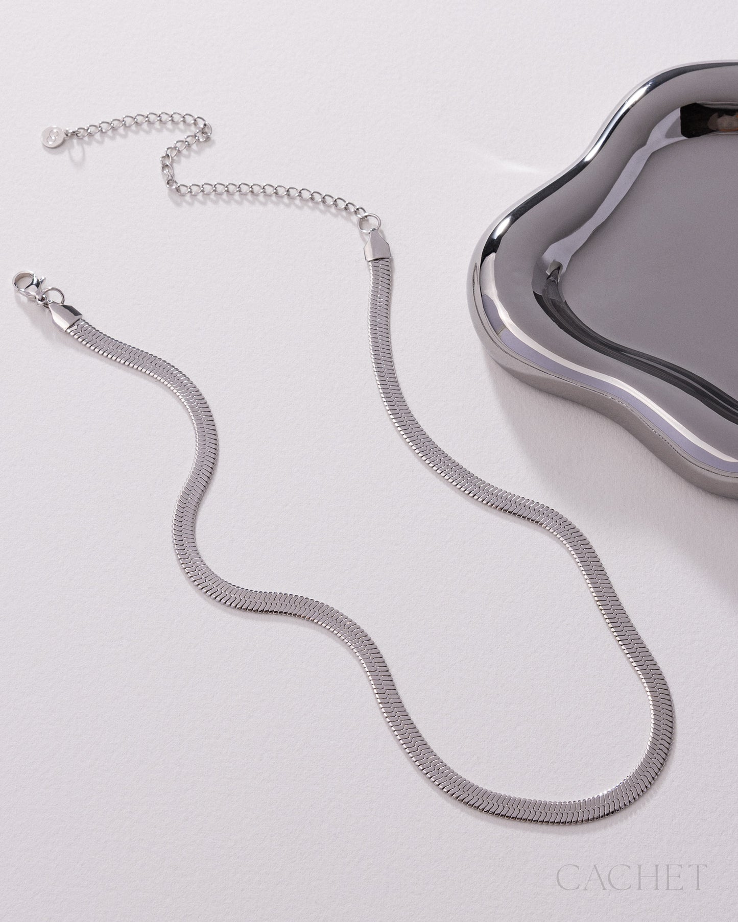 CACHET - "Sorelle" - Rhodium Plated Necklace