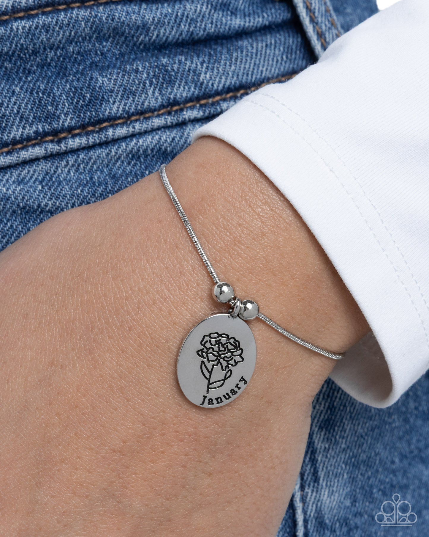 Personalized Bouquet - January - Silver