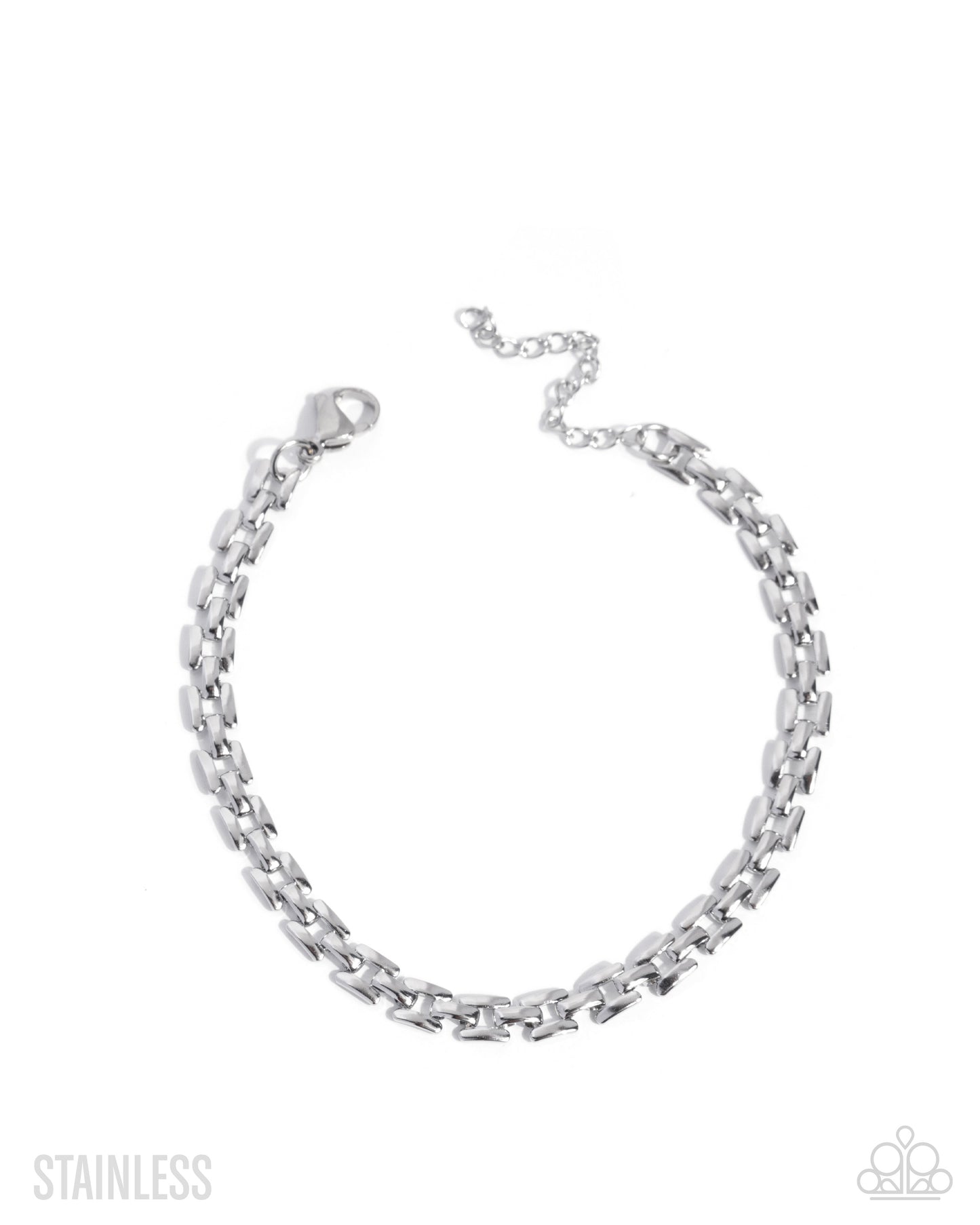 Lethal Links - Silver - Stainless Steel Urban Clasp Bracelet