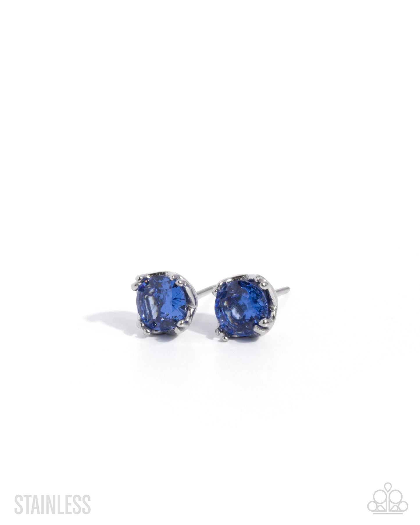 A Change of Color - Blue - Cubic Zirconia & Stainless Steel